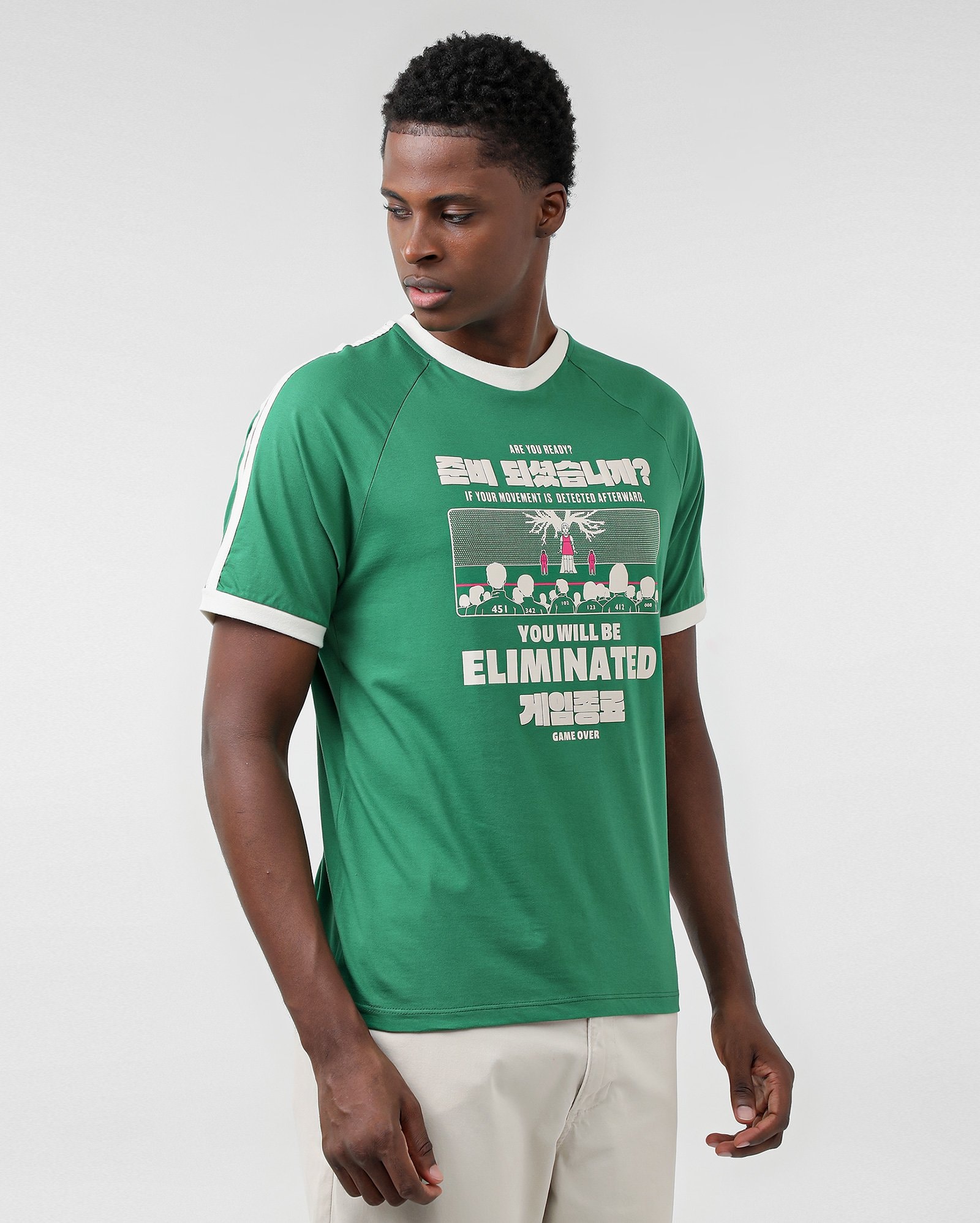 Camiseta masculina Netflix Round 6 verde | FANLAB