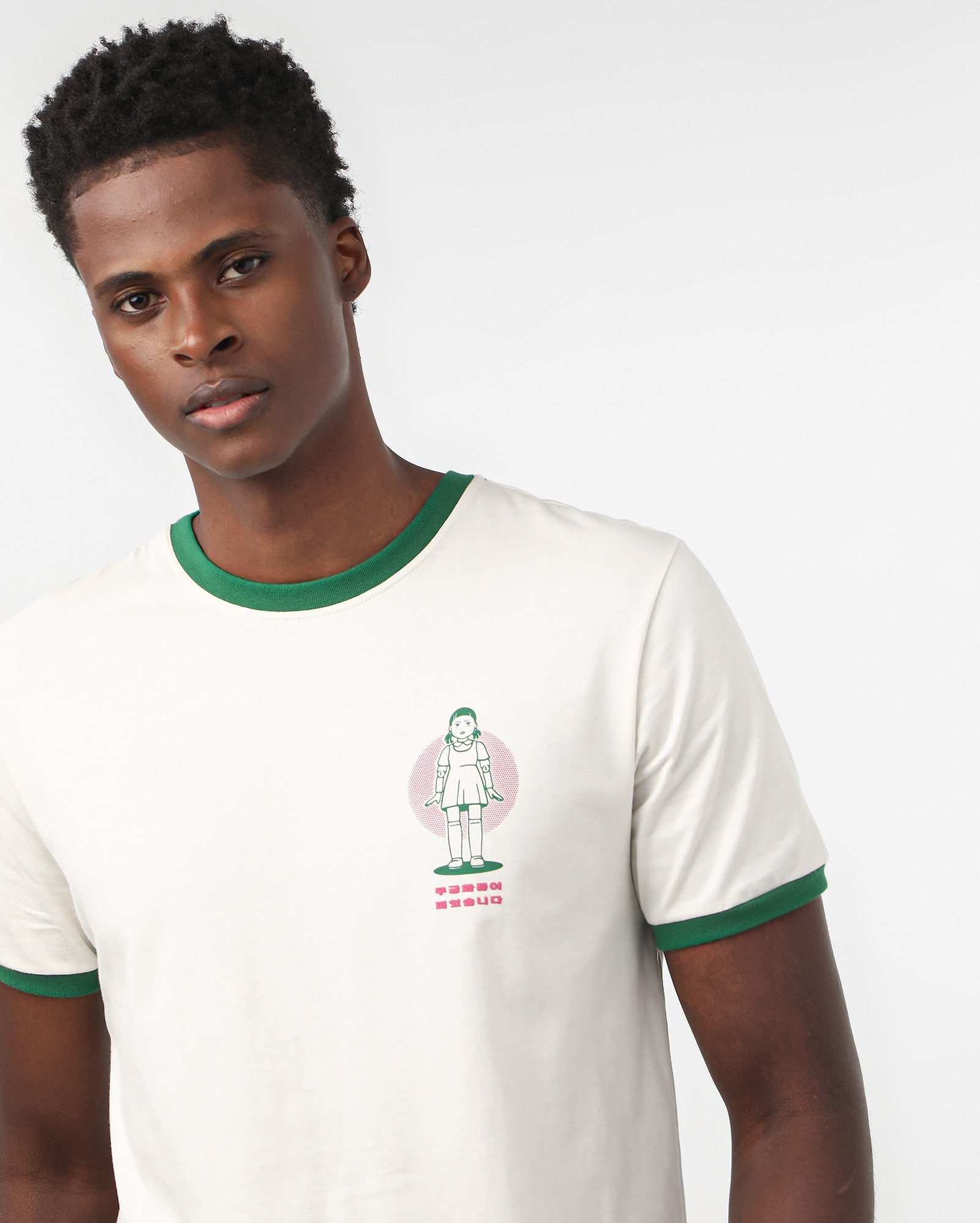 Camiseta masculina Netflix Round 6 bege | FANLAB — foto 5