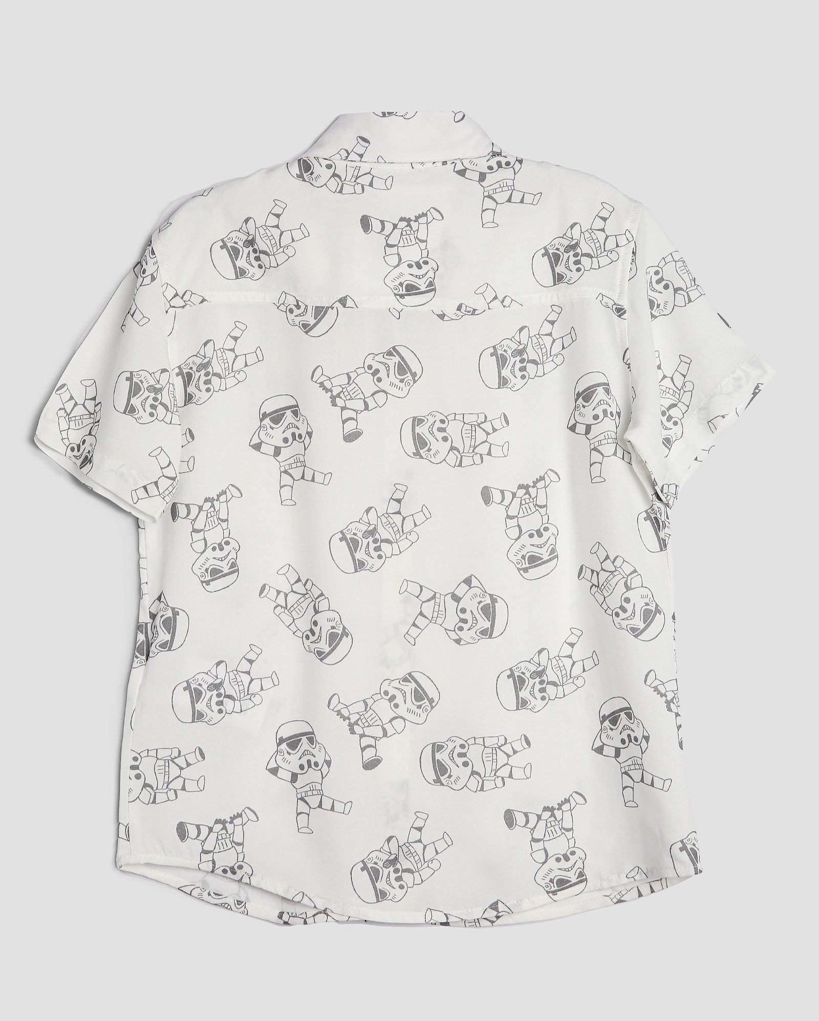 Camisa infantojuvenil regular Star Wars 2-12A branca | FANLAB