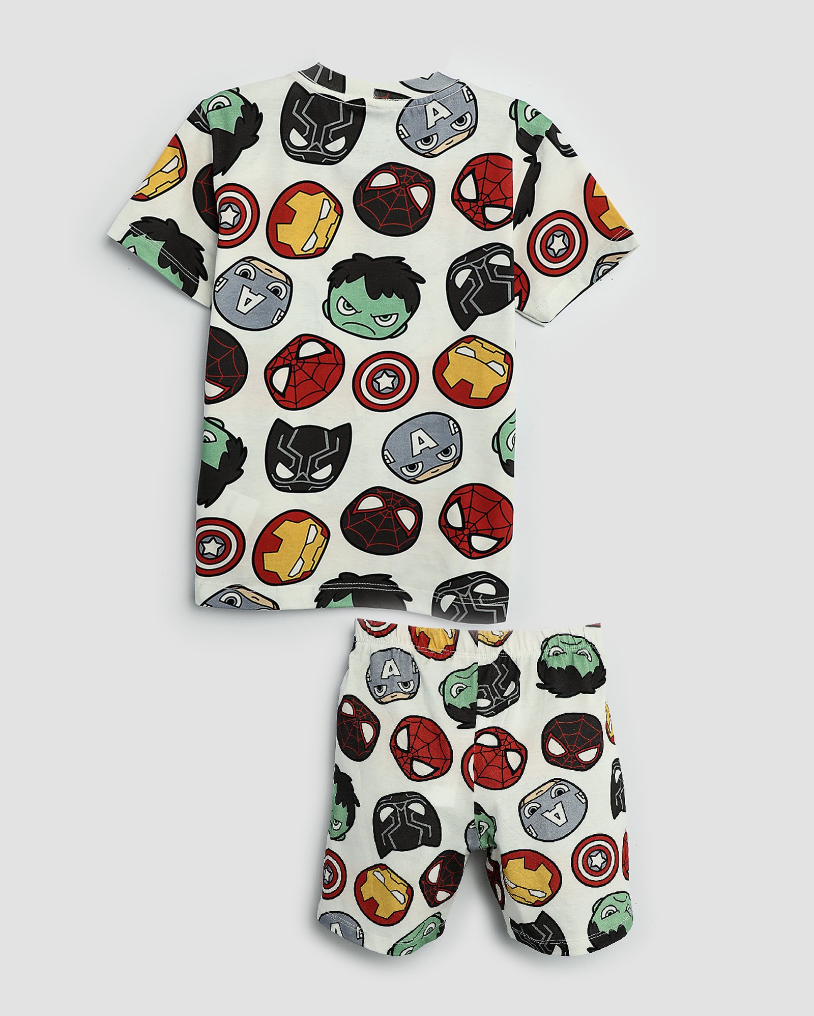 Pijama curto infantil estampa Os Vingadores 4-10A | FANLAB