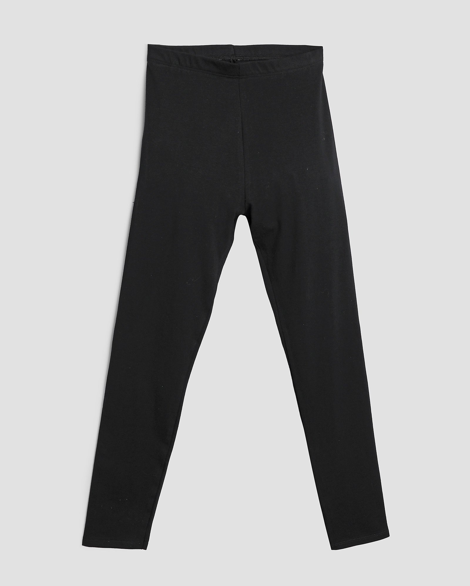 Calça legging juvenil Leticia cós de elástico básica lisa preta | Pool