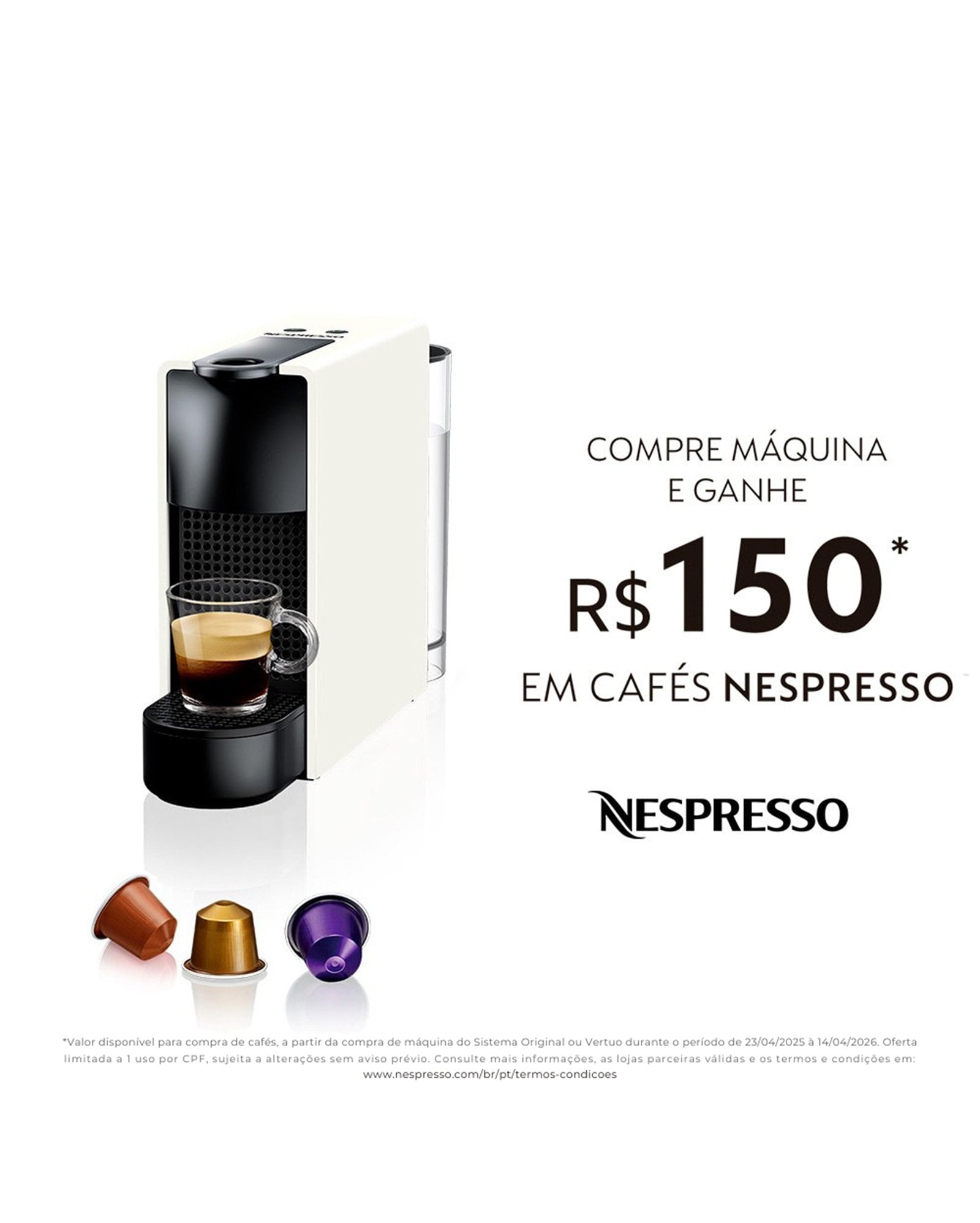 Riachuelo | Máquina de café Nespresso Essenza Mini C30 branco