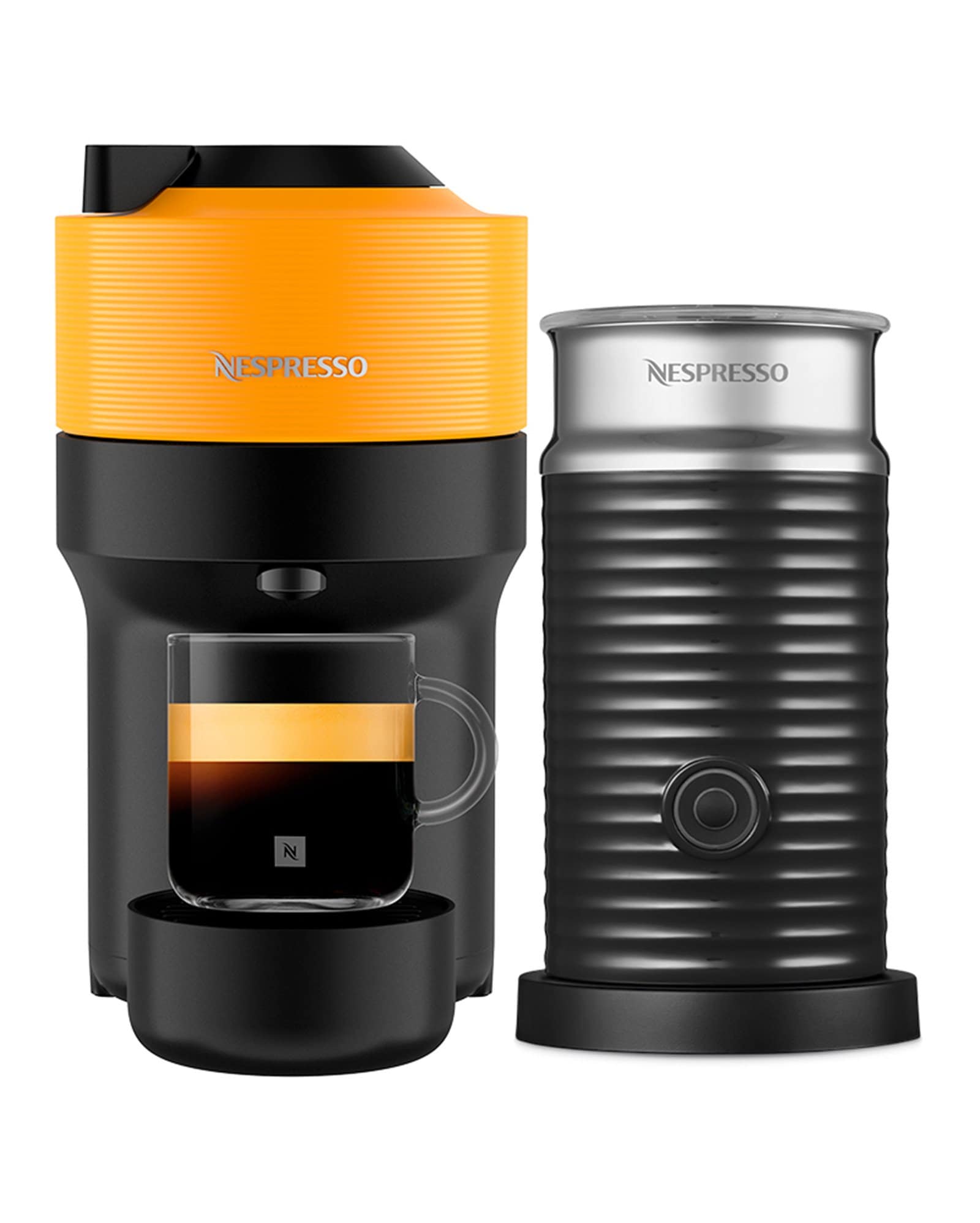 Cafeteira Expresso Nespresso Vertuo Pop & Aeroccino Amarelo 220v - A3kgdv2br3yene