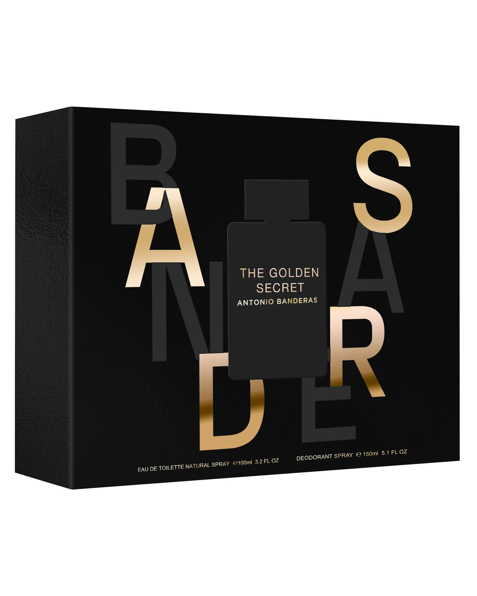 Kit perfume masculino The Golden Secret EDT 100ml + desodorante spray 150ml | BANDERAS