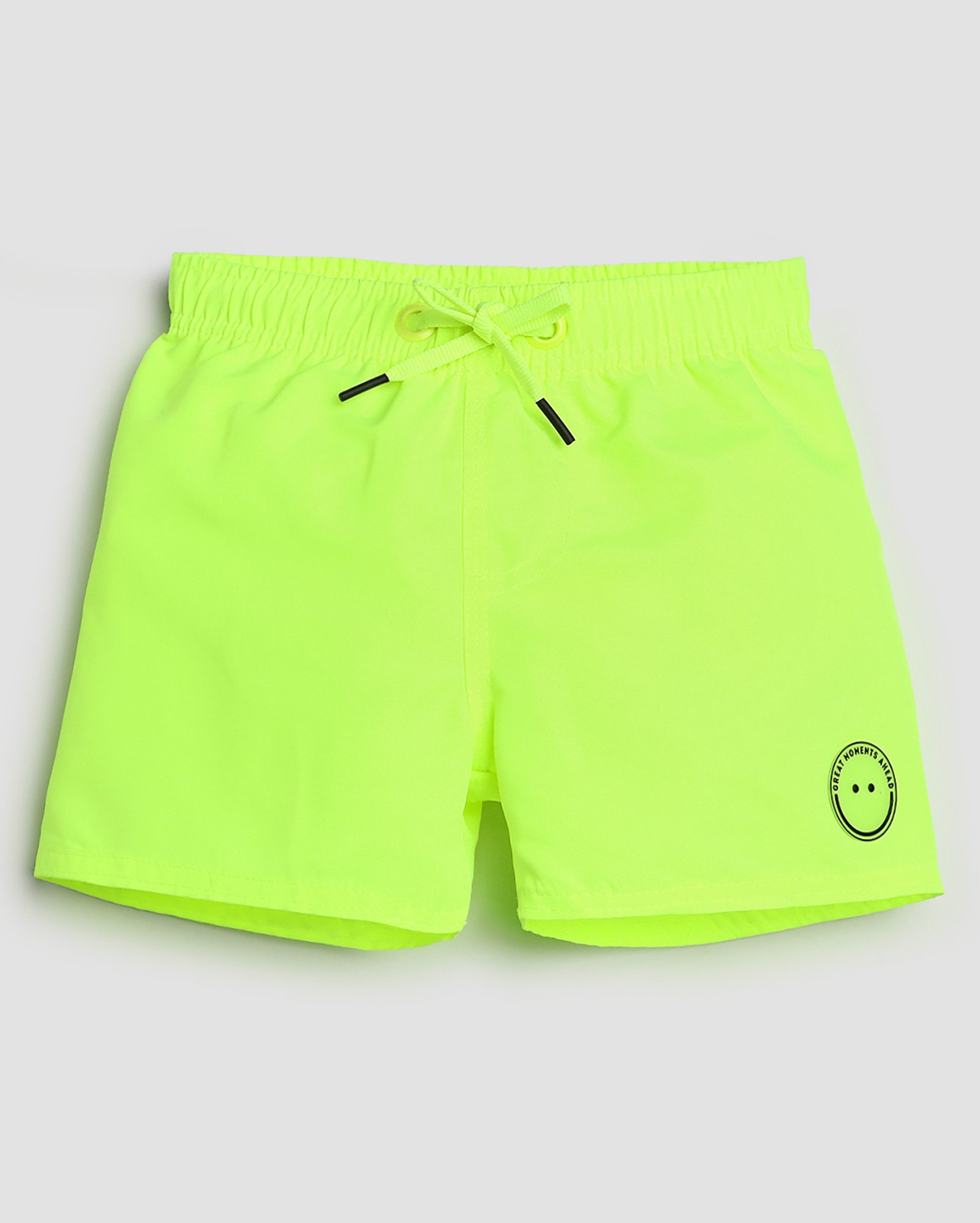 Short água infantil com amarração e tag 1-4A - Verde Claro | Pool Kids