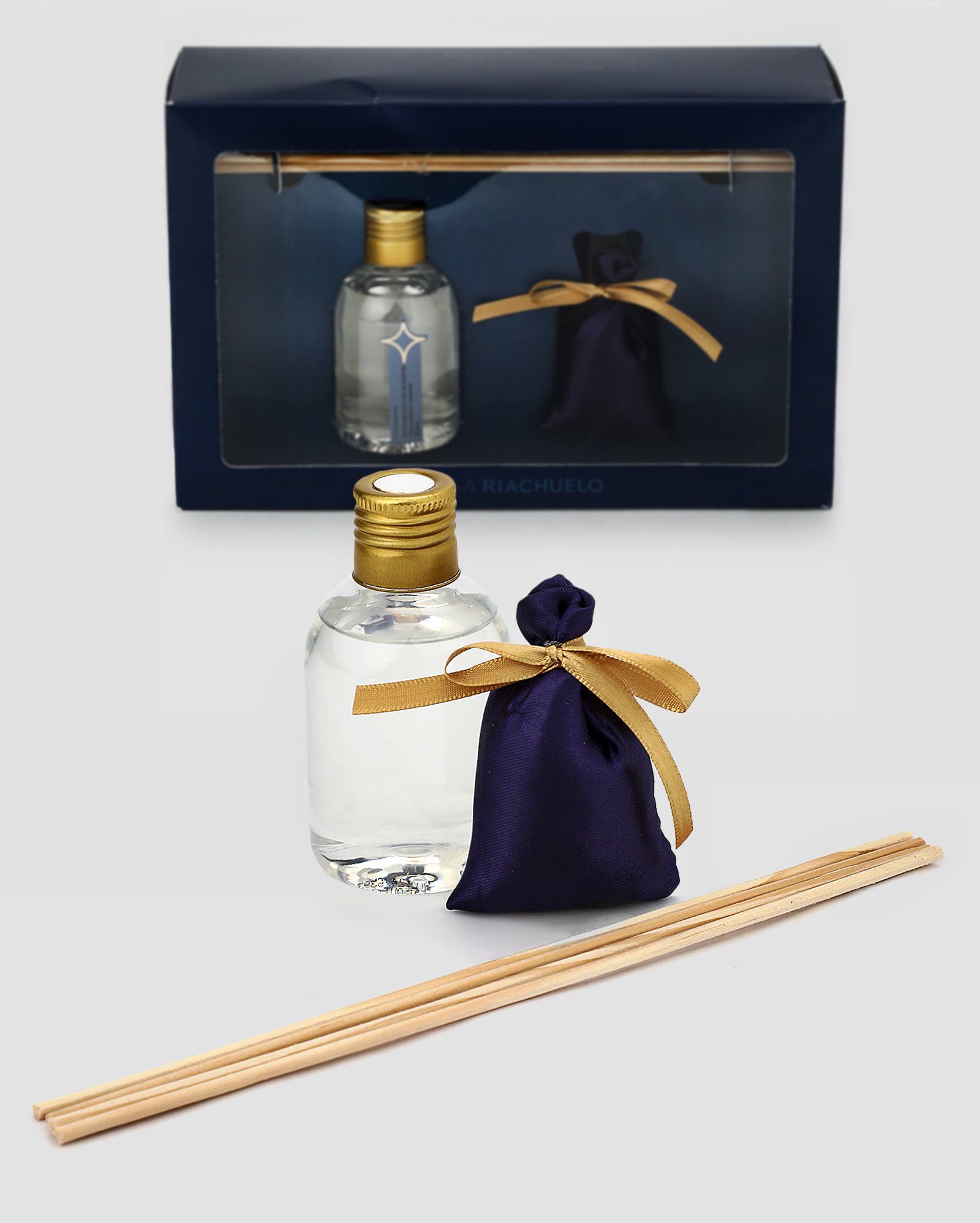 Kit aromatizador de ambiente 120ml + Sachê aromático champagne e caramelo 10g | Casa Riachuelo
