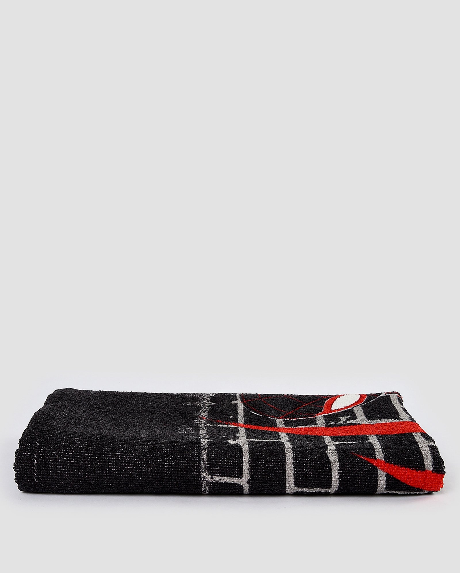 Toalha de banho infantil velour Homem-Aranha Miles Morales preta | Casa Riachuelo