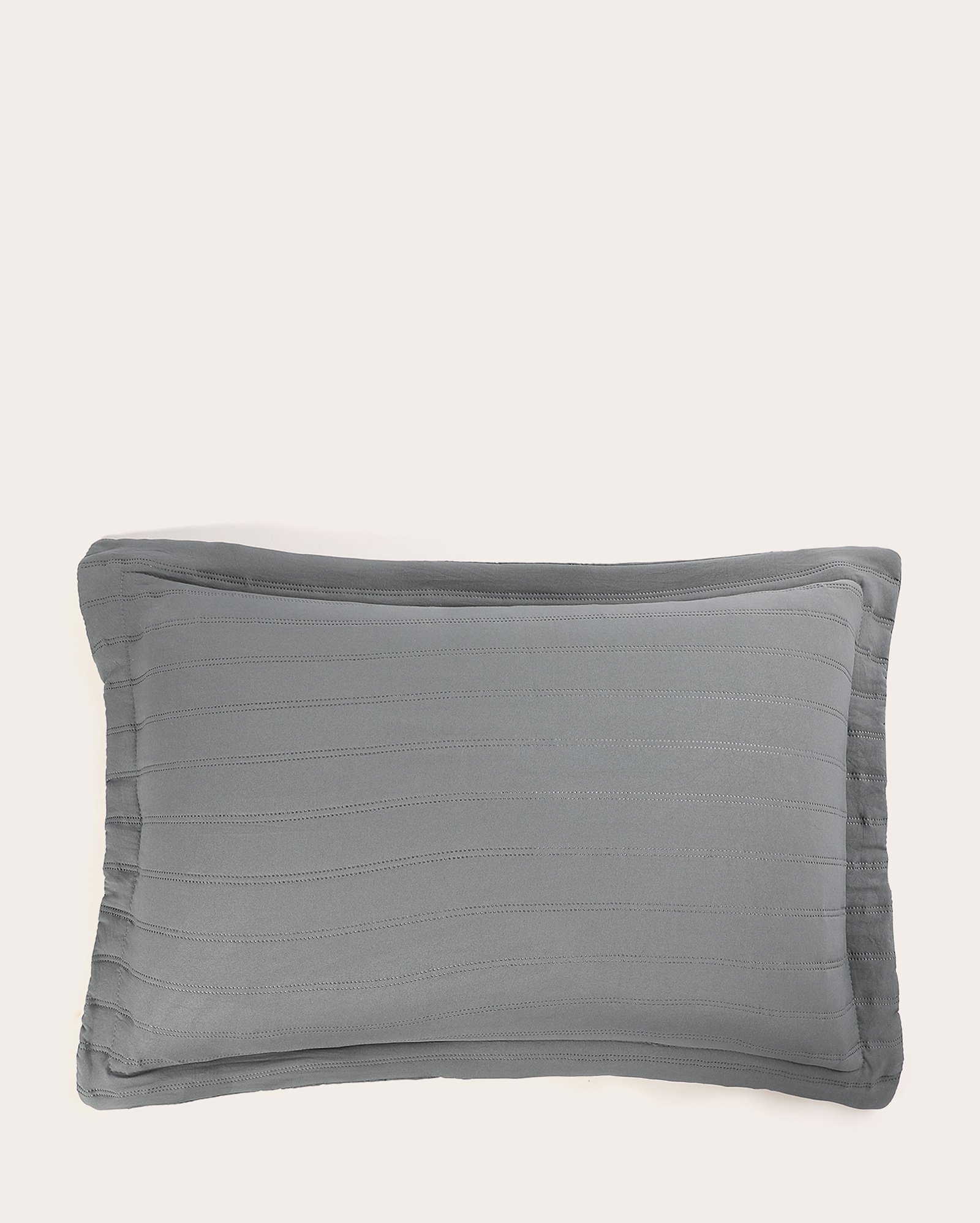 Kit colcha king 3 peças Design Washed bordado cinza | Casa Riachuelo