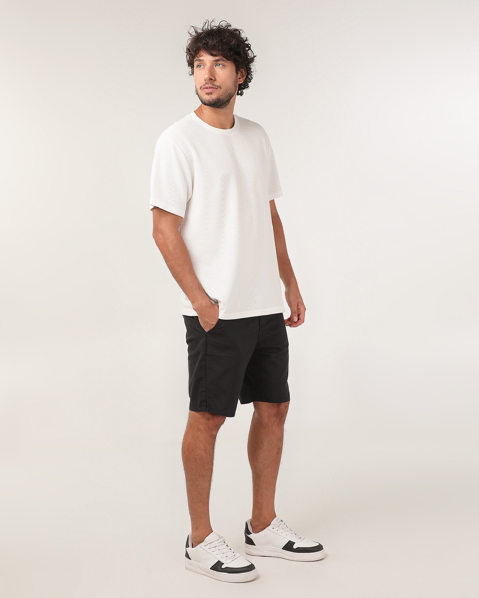 Bermuda jeans color masculina chino padronizada - Jeans Black Escuro | Pool Jeans