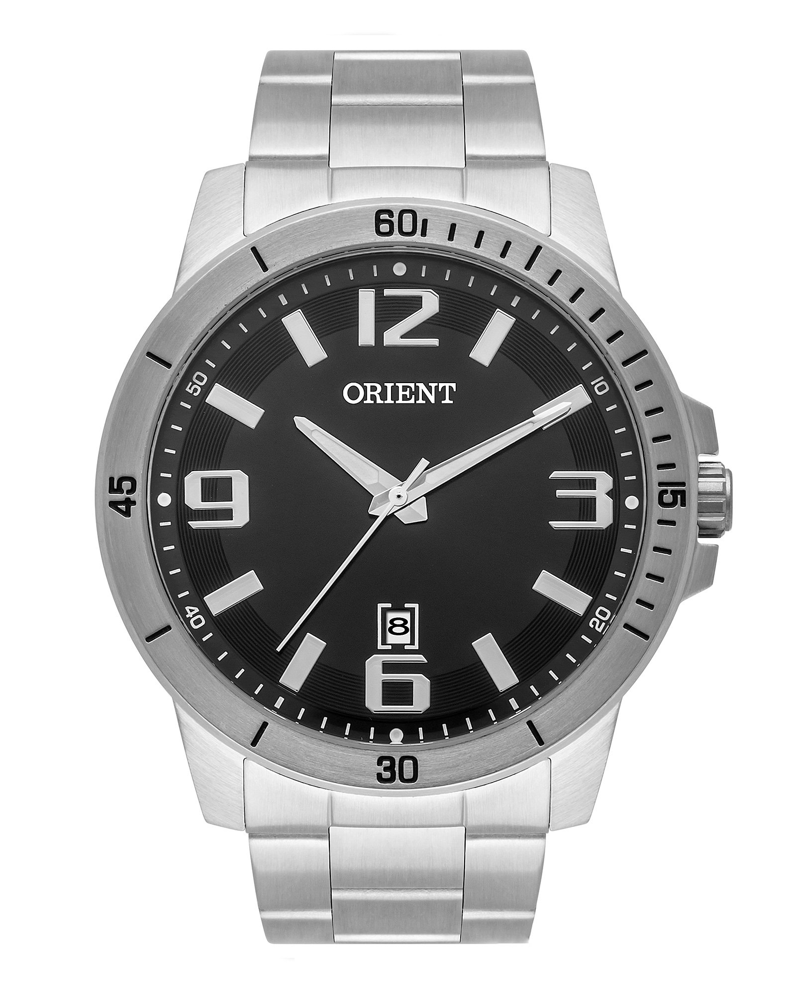 Relógio analógico masculino MBSS1419P2SX prata | Orient