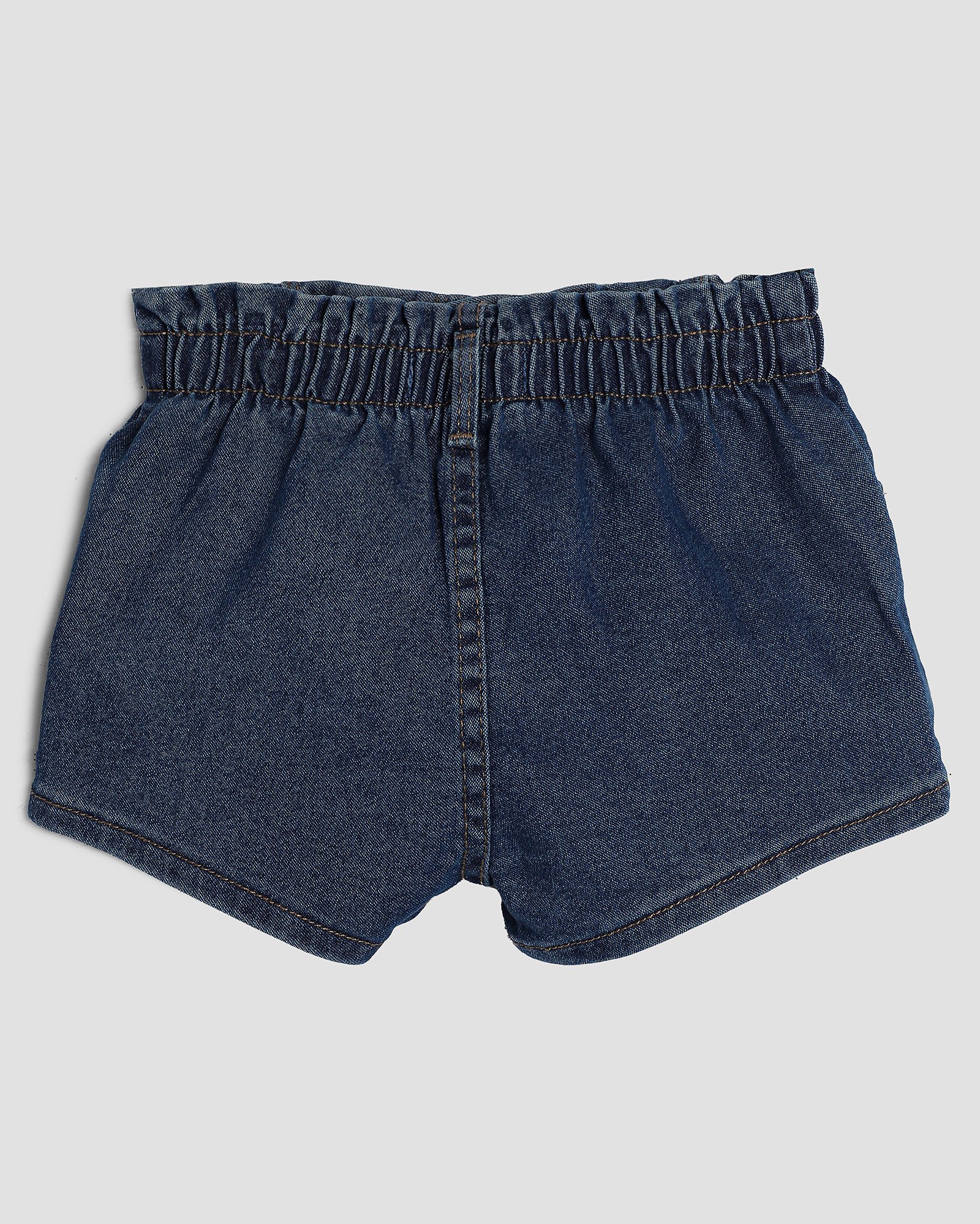 Short sarja infantil baggy com bordado 1-4A | Pool Kids