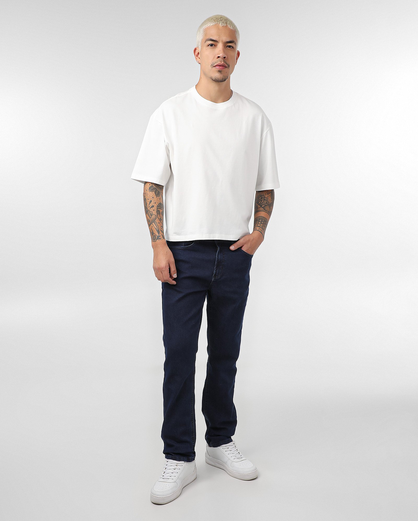 Calça jeans masculina slim - denim escuro | Pool Jeans