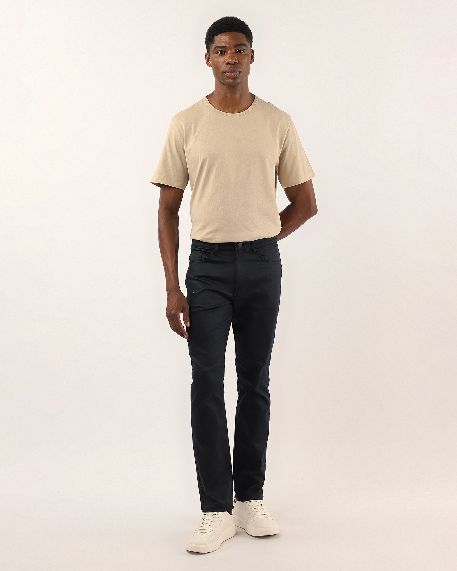 Calça sarja masculina slim - Azul Escuro | Pool Jeans