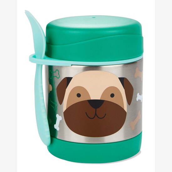 Pote térmico infantil com talher cachorro verde | Skip Hop