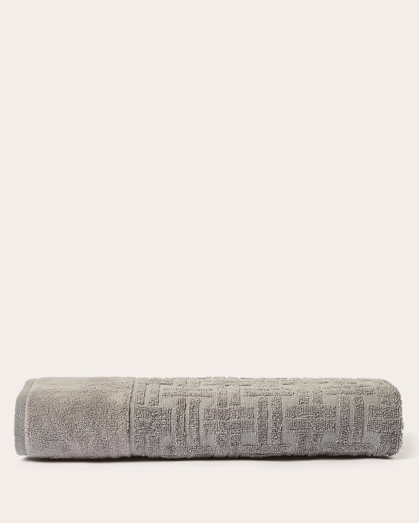 Toalha de banho com textura Kavel - Cinza Claro | Karsten