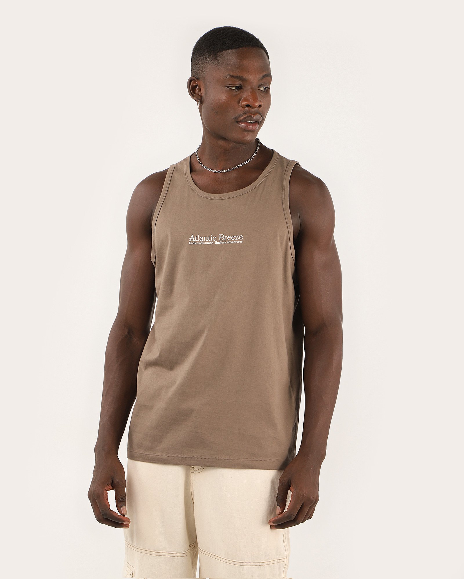 Regata masculina regular Atlantic Breeze marrom | Pool