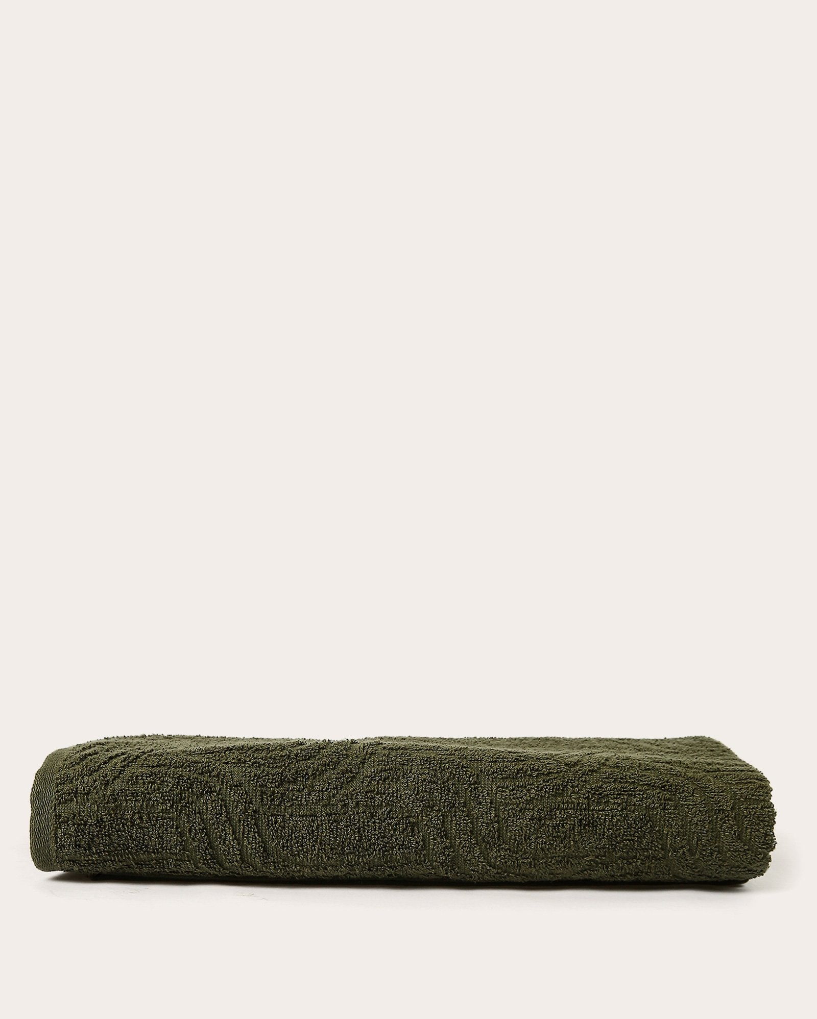 Toalha de banho com textura Keljacq - Verde Escuro | Karsten