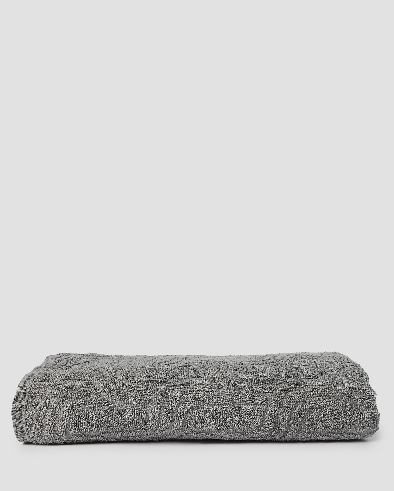 Toalha de banho com textura Keljacq - Cinza Claro | Karsten