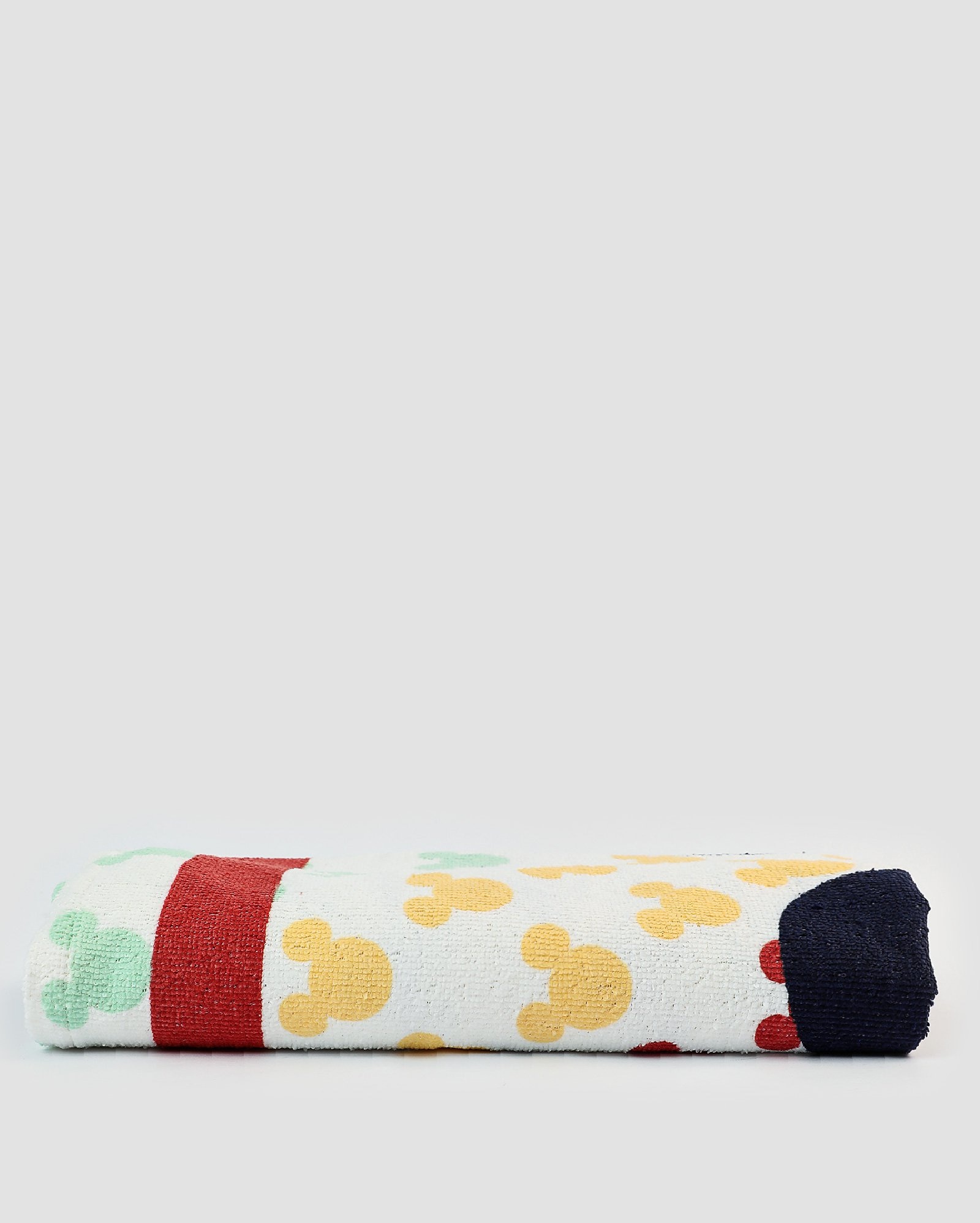 Toalha de banho velour Mickey Mouse rainbow branca | Casa Riachuelo