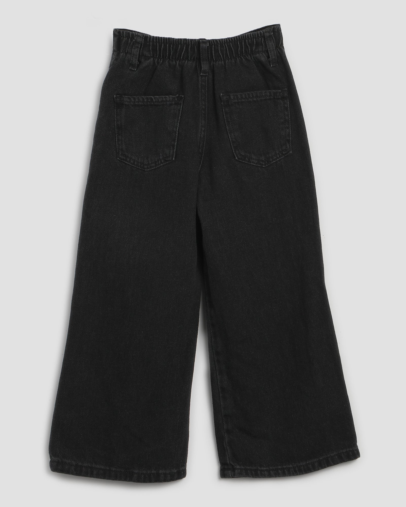 Calça black jeans infantil wide leg estonada 4-10A | Pool Kids