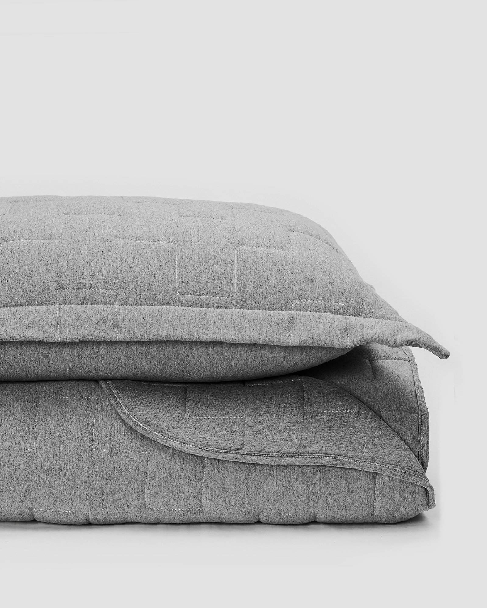 Kit colcha solteiro 2 peças matelada malha cinza | Casa Riachuelo