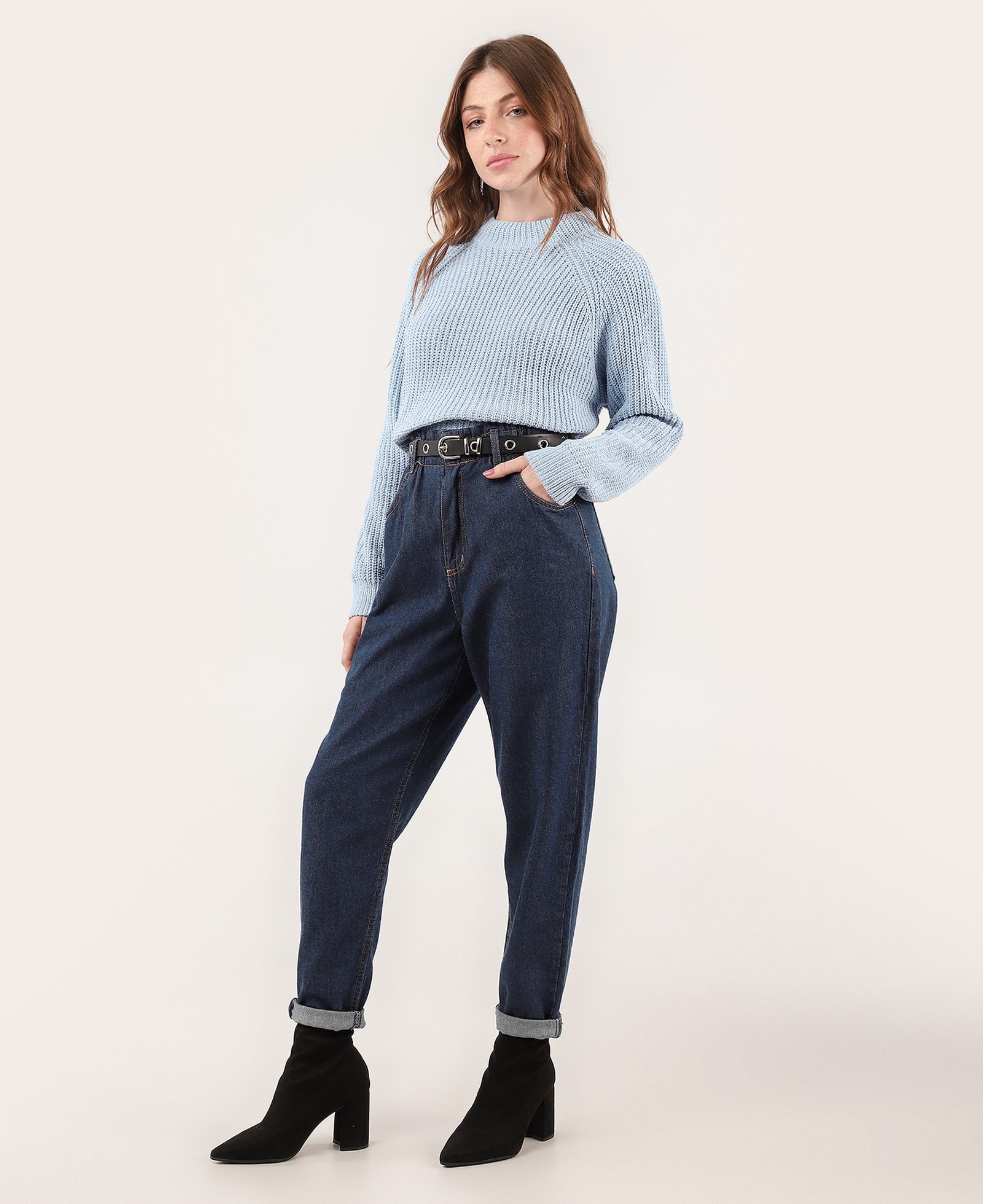 Calça jeans feminina baggy cintura alta | Pool Jeans