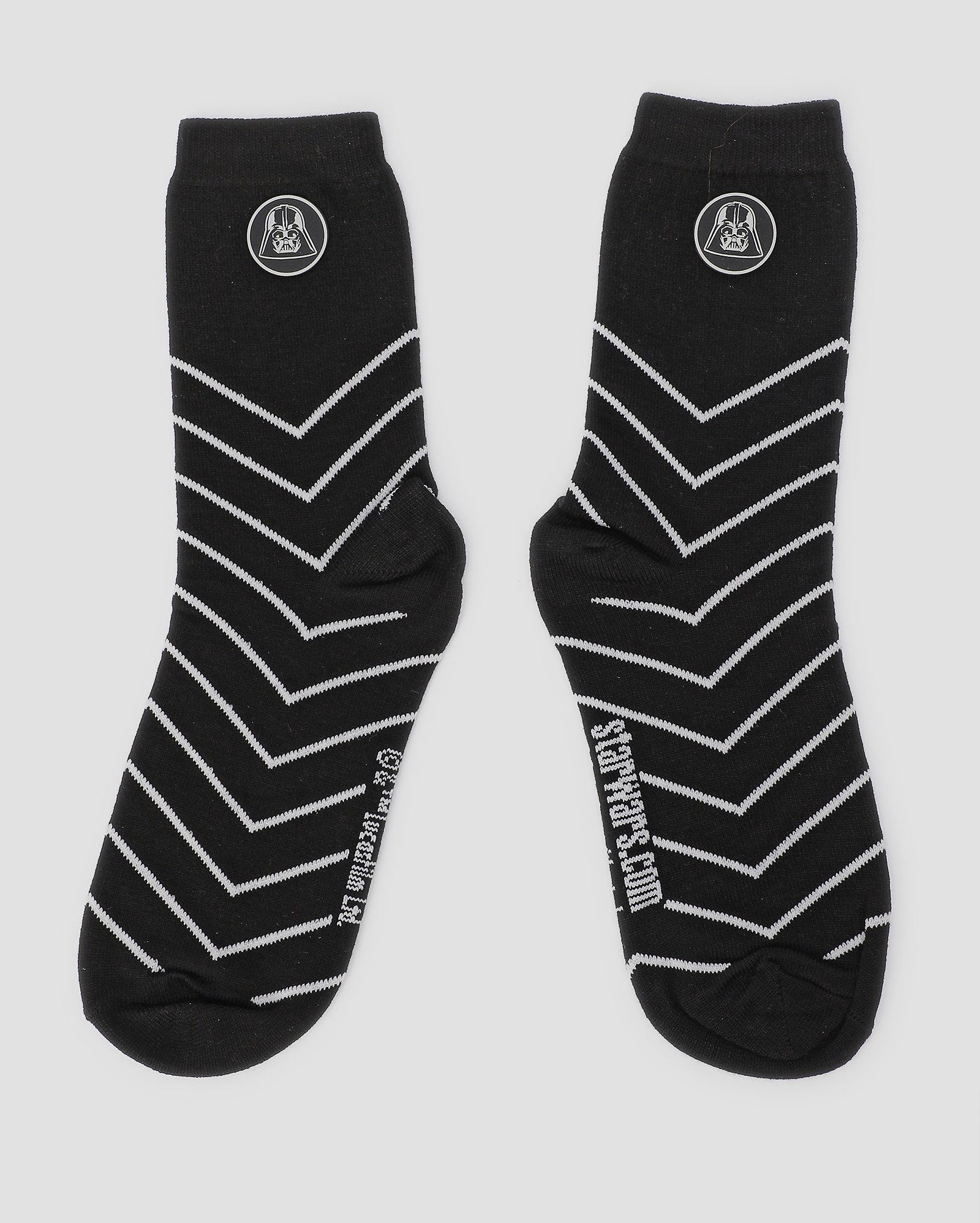 Meia masculina Darth Vader Star Wars listrada preta | FANLAB