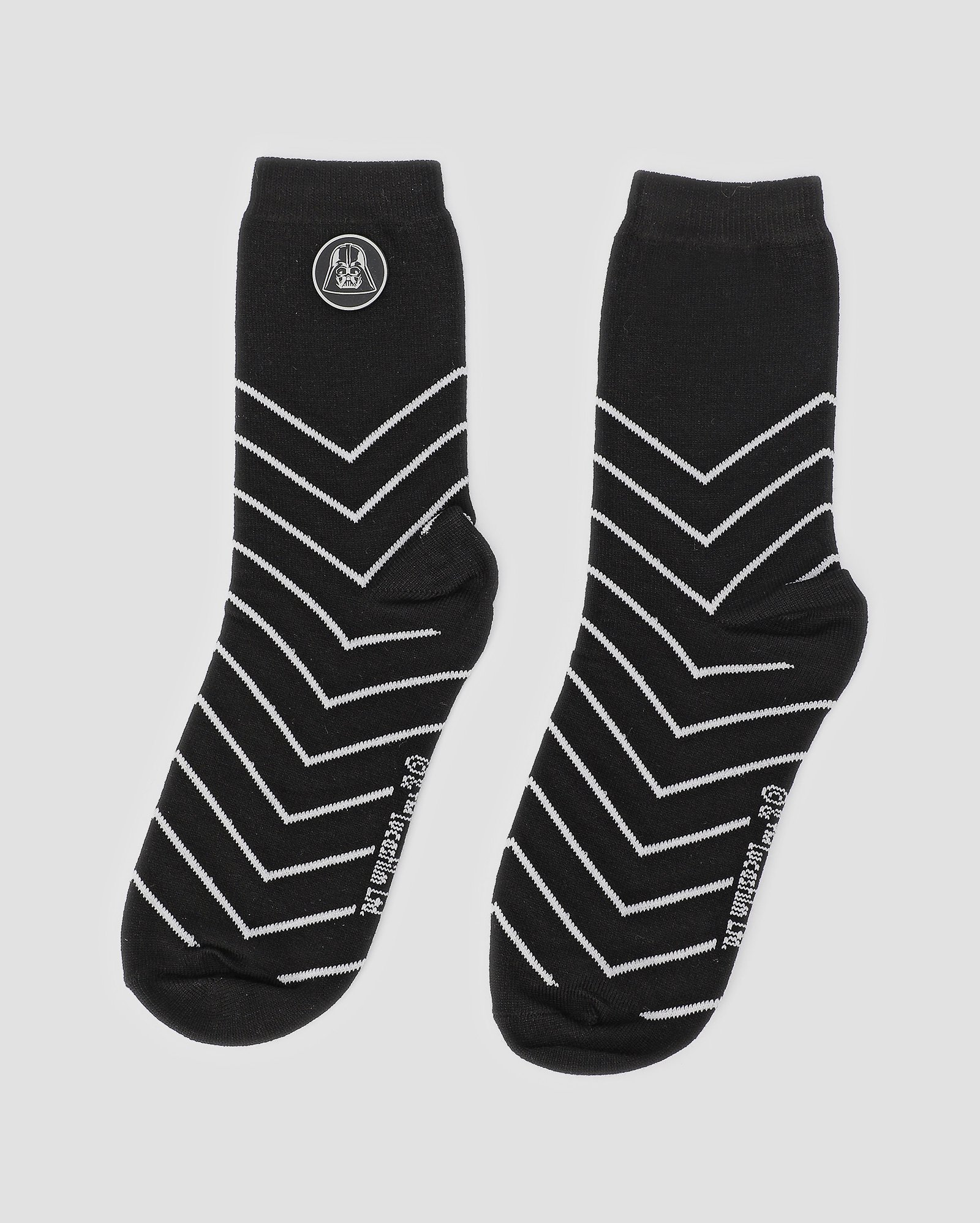 Meia masculina Darth Vader Star Wars listrada preta | FANLAB
