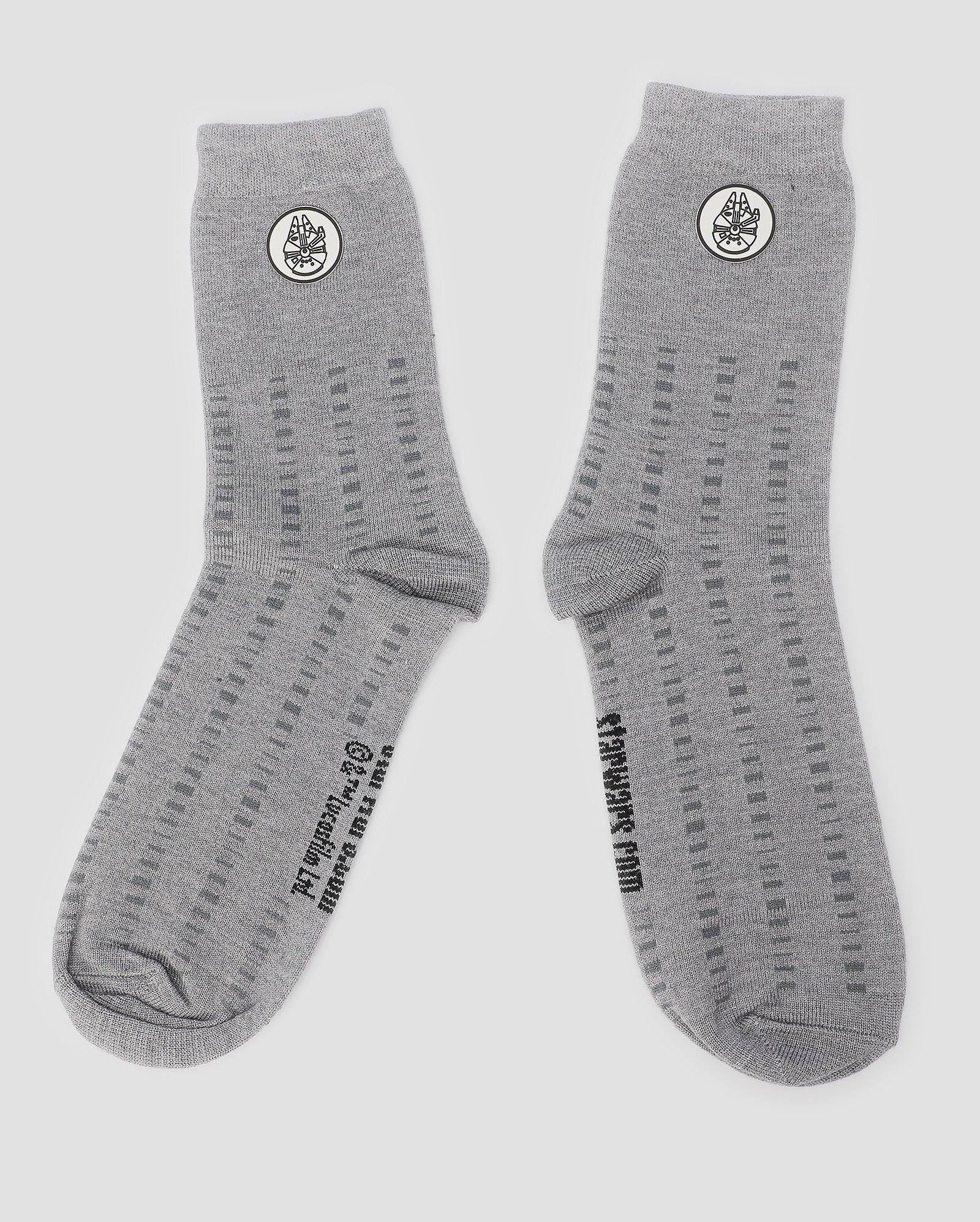 Meia masculina Millennium Falcon Star Wars cinza | FANLAB