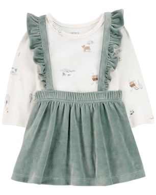 Salopete bebê 2 peças plush bichinhos multicor | Carter's