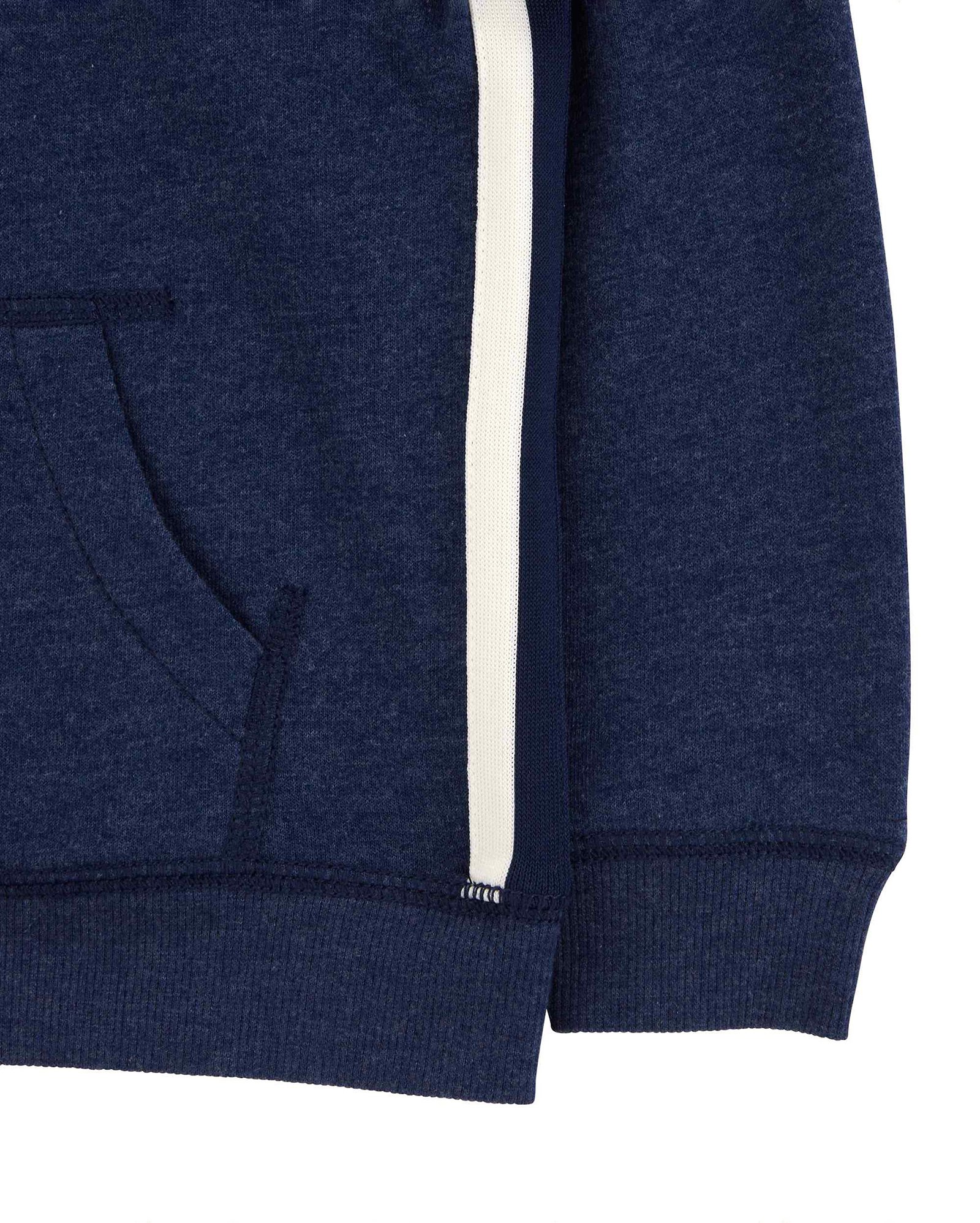 Blusa de moletom infantil com capuz azul | Carter's