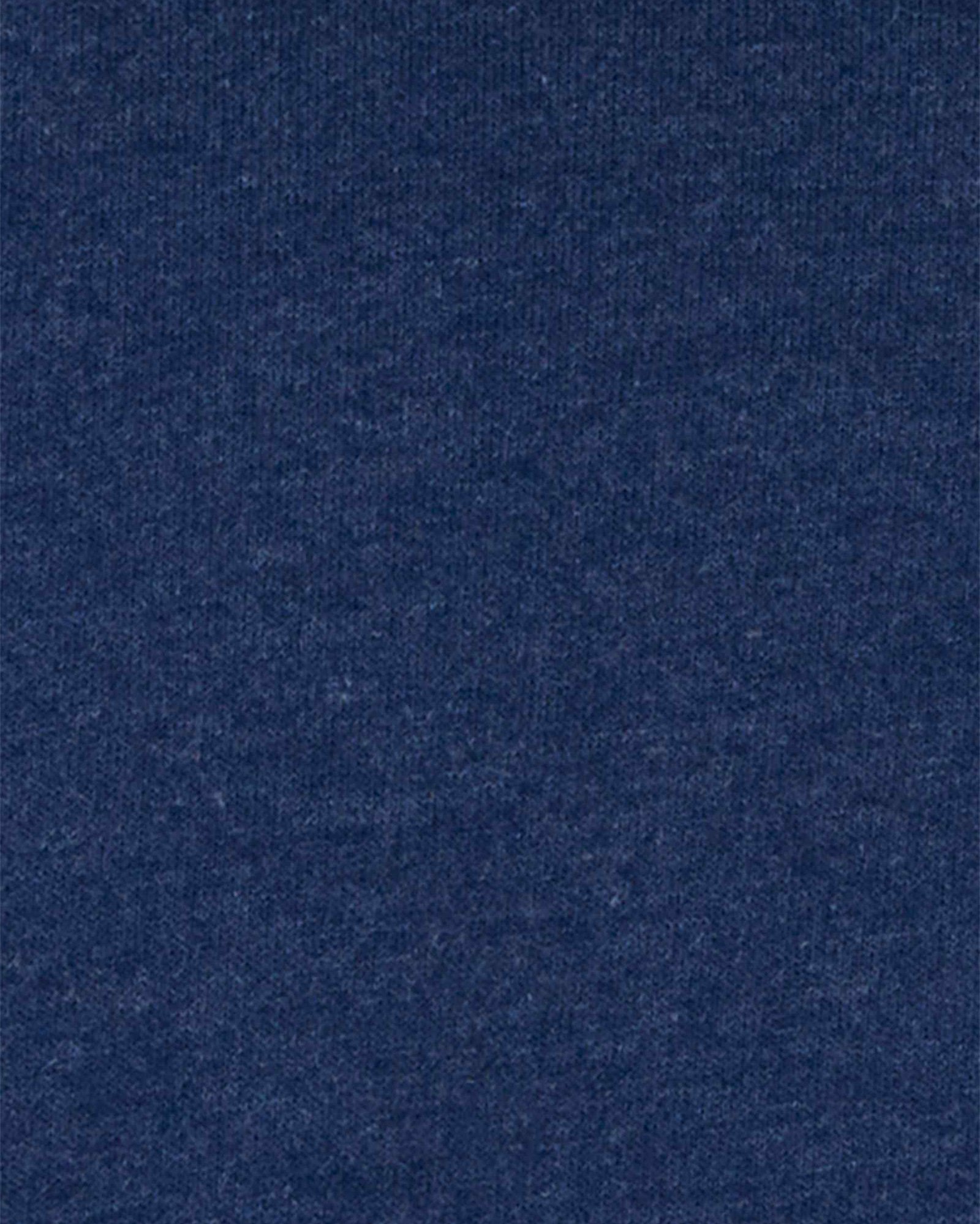 Blusa de moletom bebê capuz e sherpa azul | Carter's