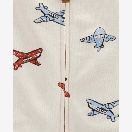 Conjunto longo de moletom bebê 3 peças aviões multicor | Carter's