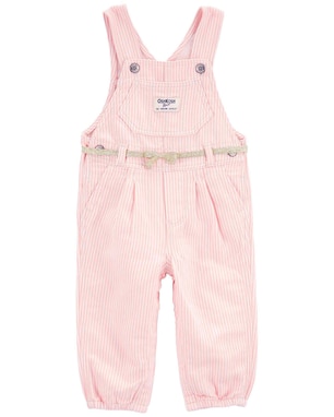 Jardineira bebê com cinto listrado rosa | OshKosh