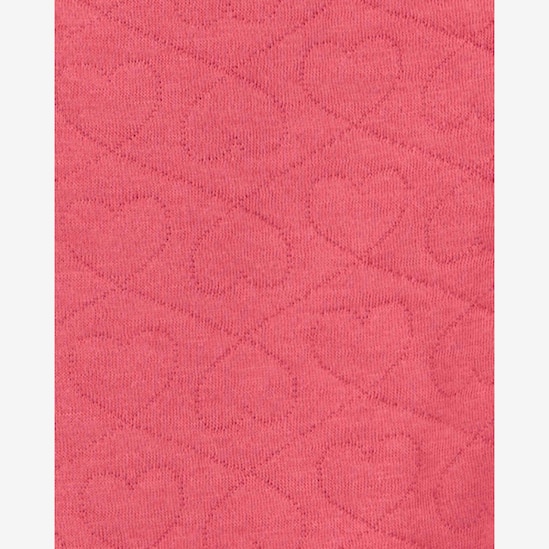Macacão bebê com capuz matelado coração rosa | Carter's