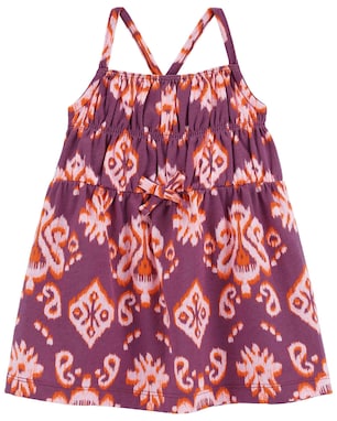 Vestido bebê com calcinha estampado roxo | Carter's