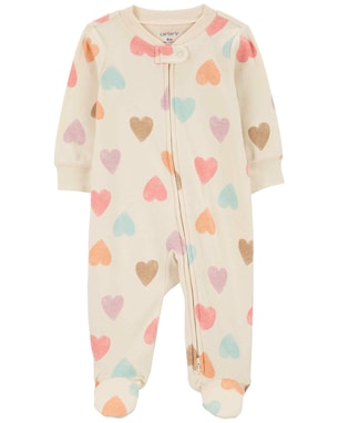 Macacão bebê de corações bege | Carter's