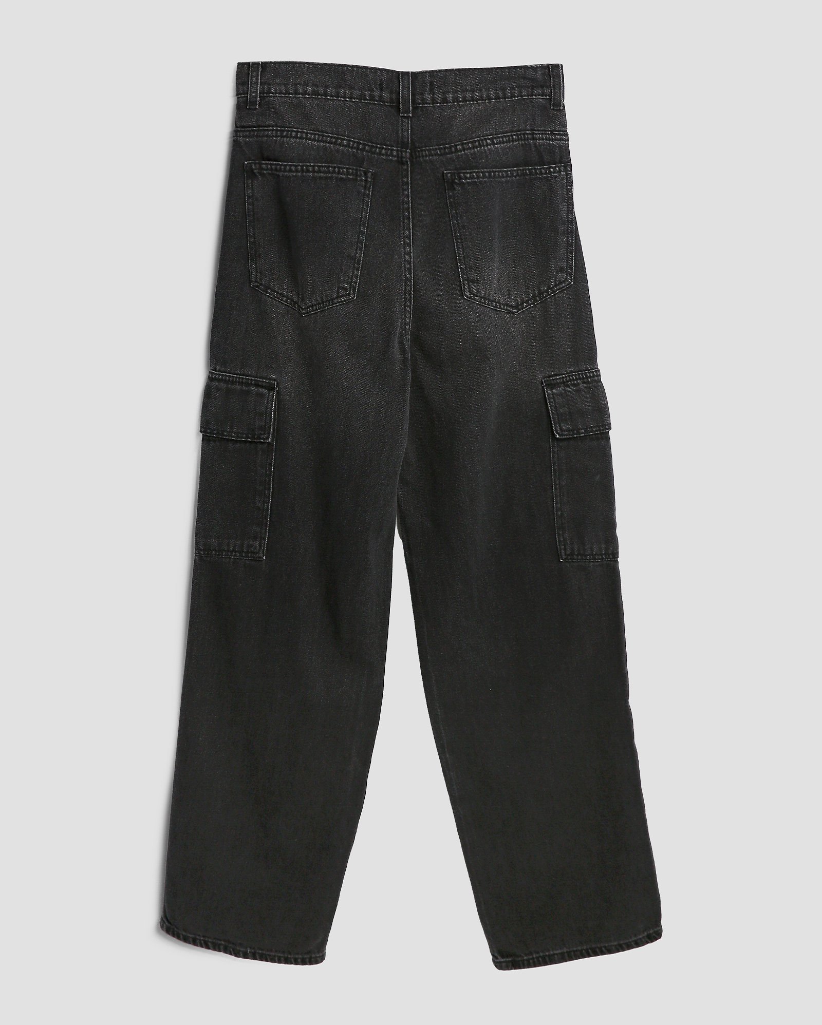 Calça jeans juvenil skater cargo estonada - Jeans Black Escuro | Pool
