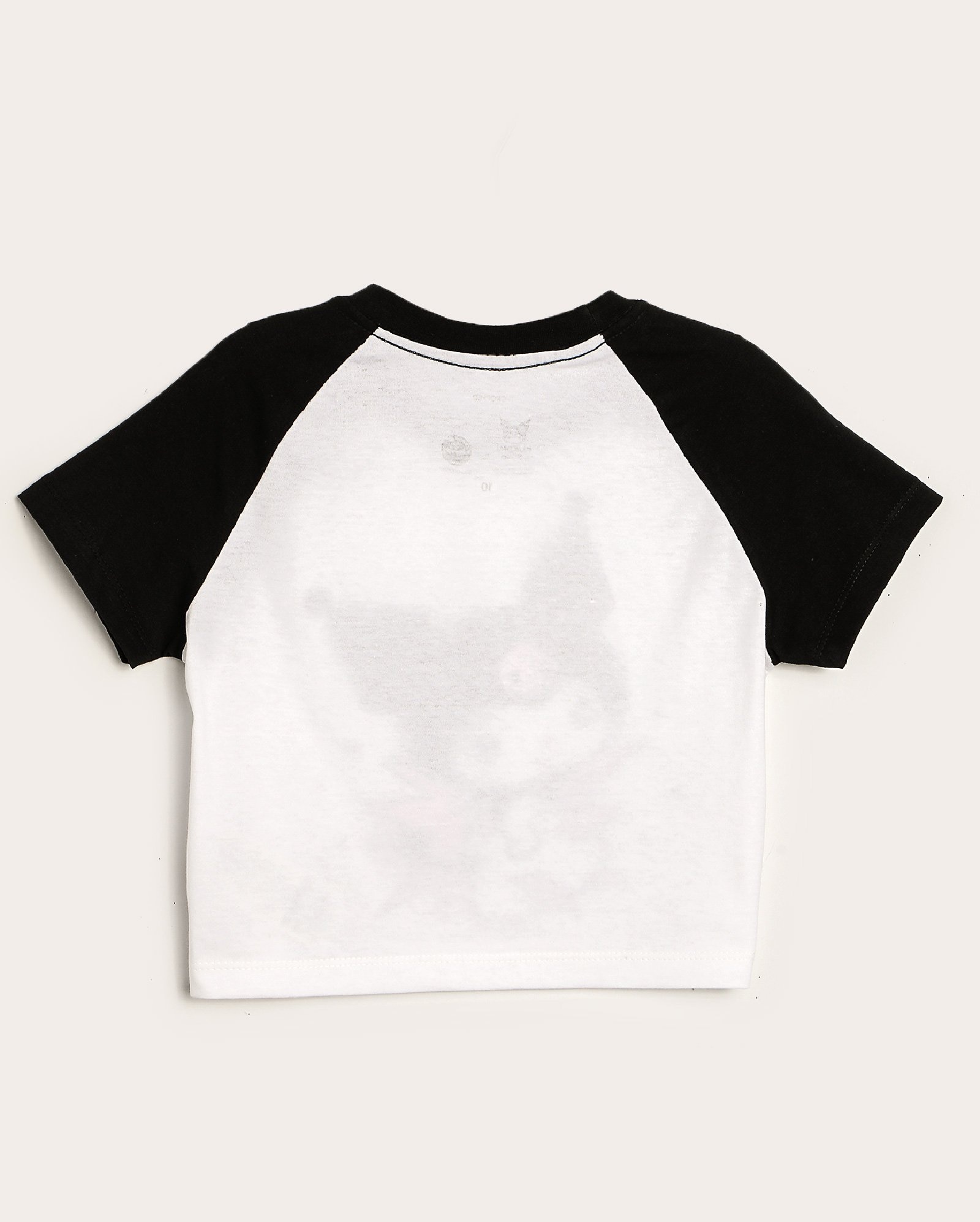 Camiseta cropped juvenil manga curta Kuromi Hello Kitty branca | Sanrio