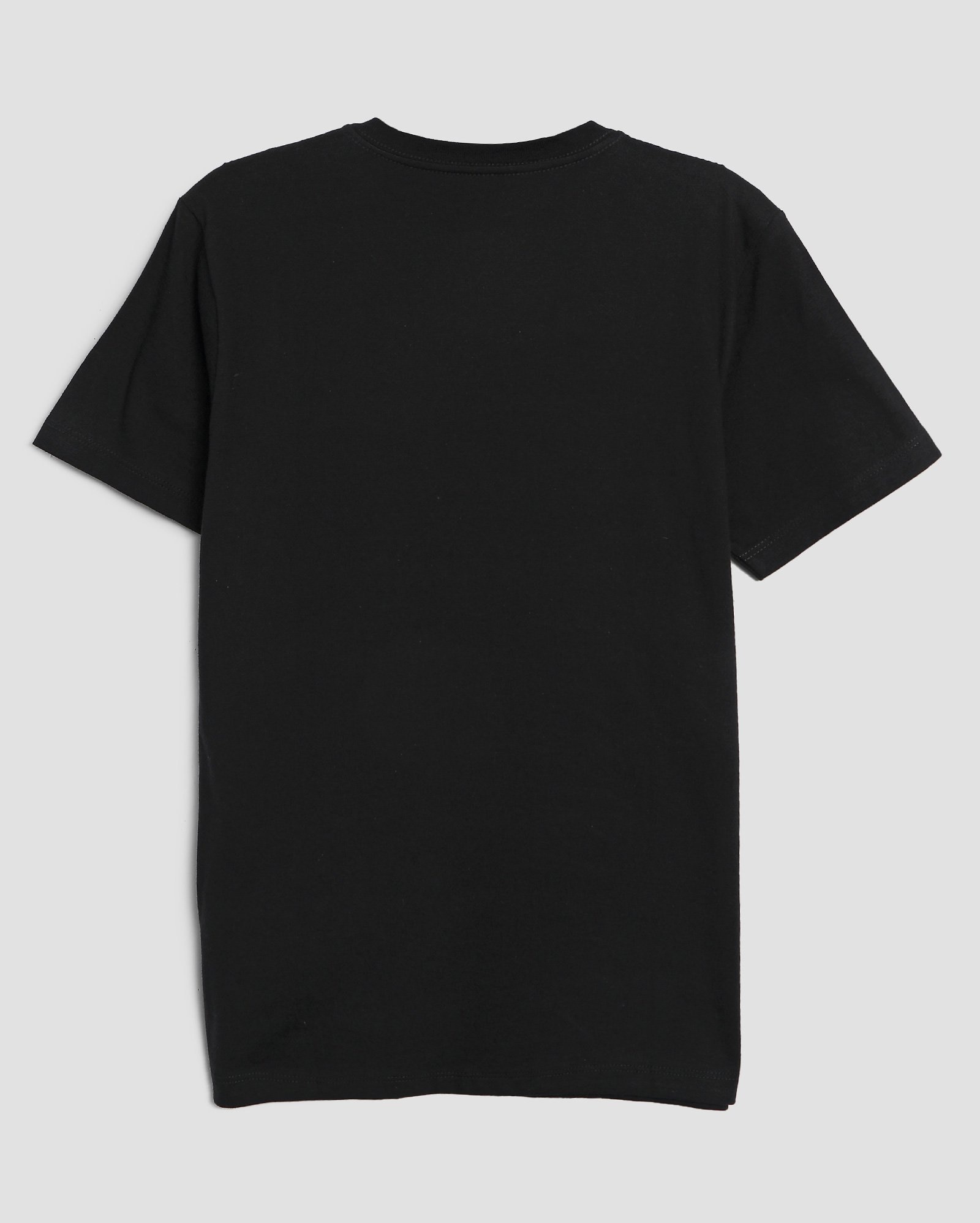 Camiseta juvenil futebol logo Real Madrid C.F gola careca preta