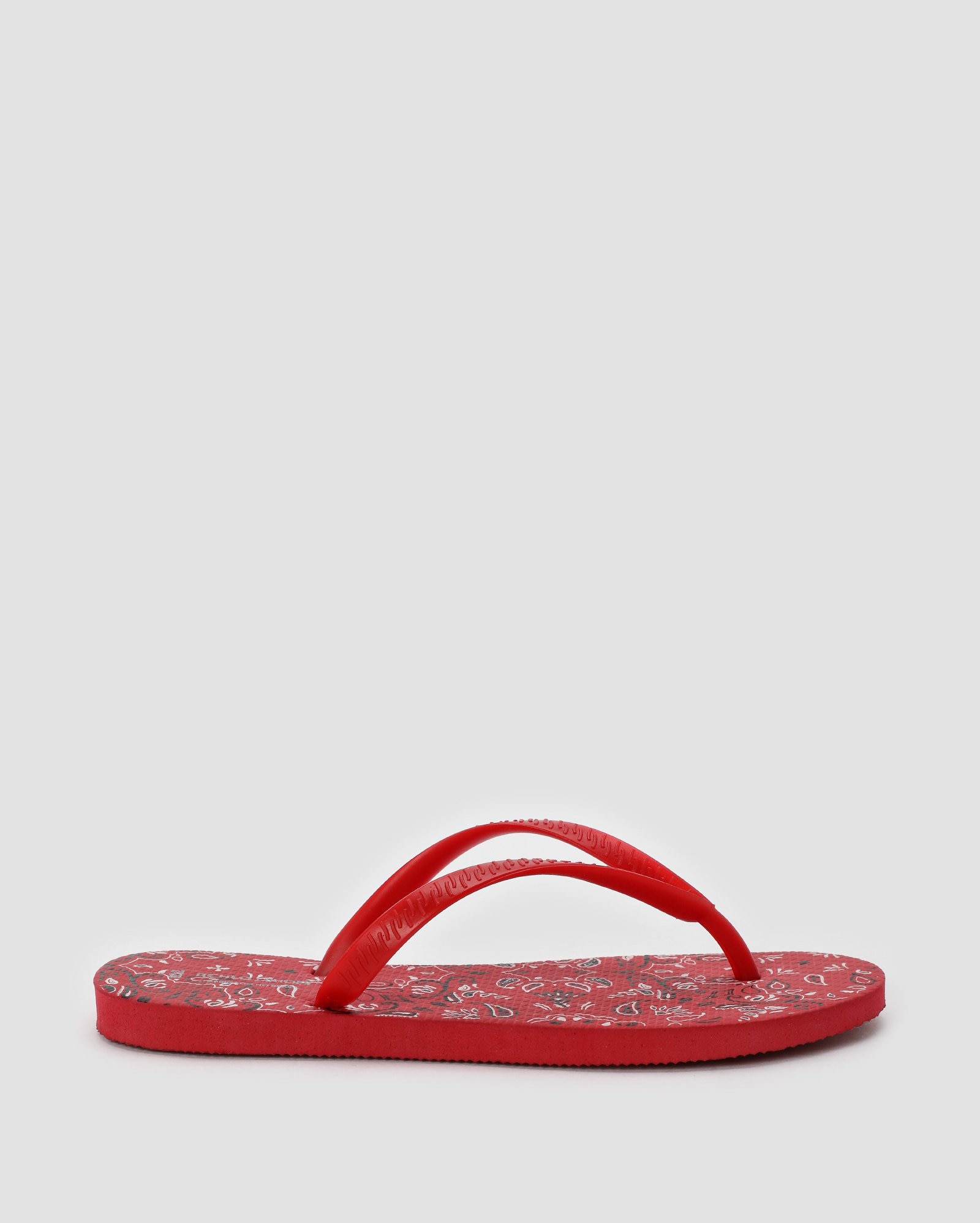 Chinelo feminino bandana vermelho | Riachuelo