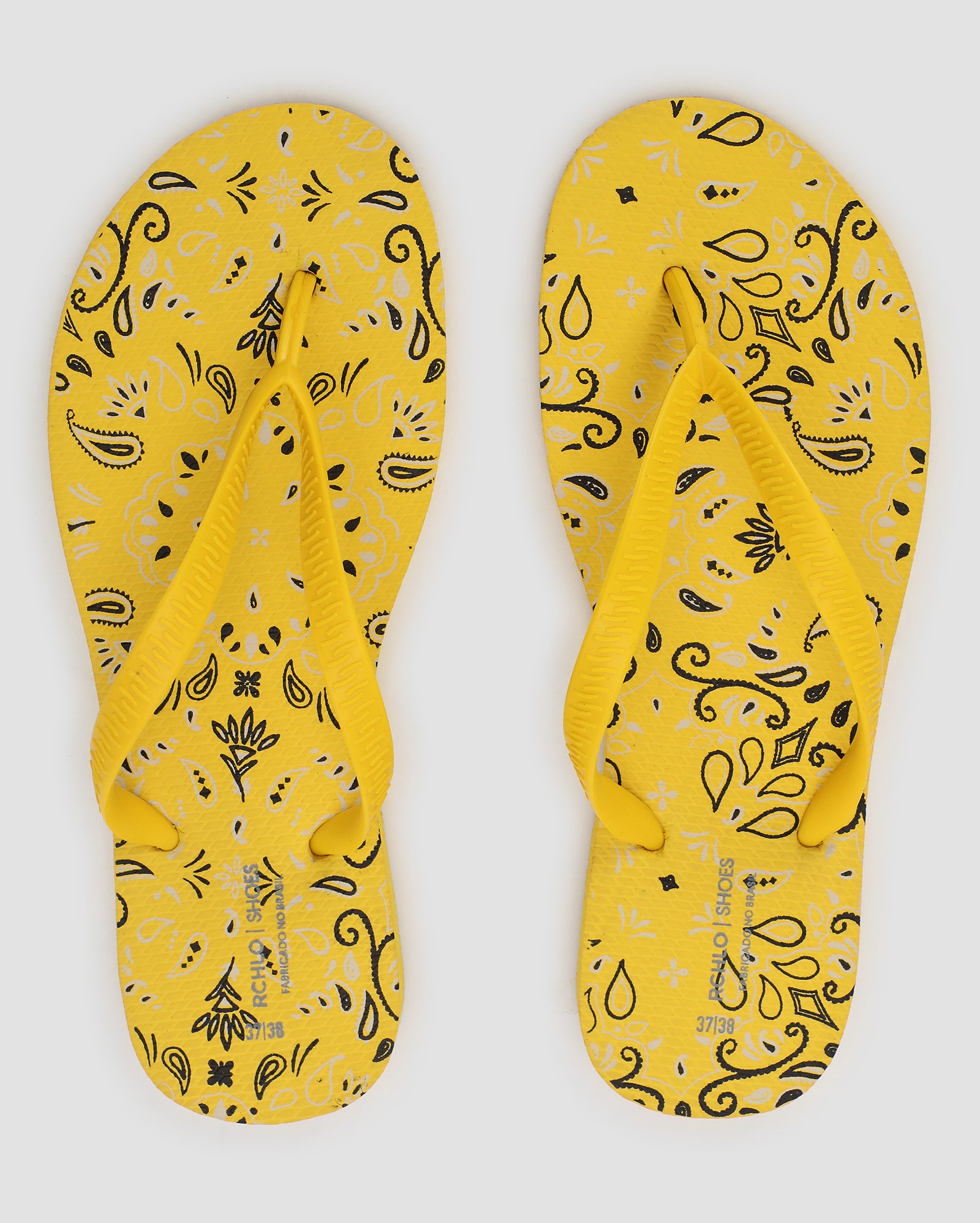 Chinelo feminino bandana amarelo | Riachuelo