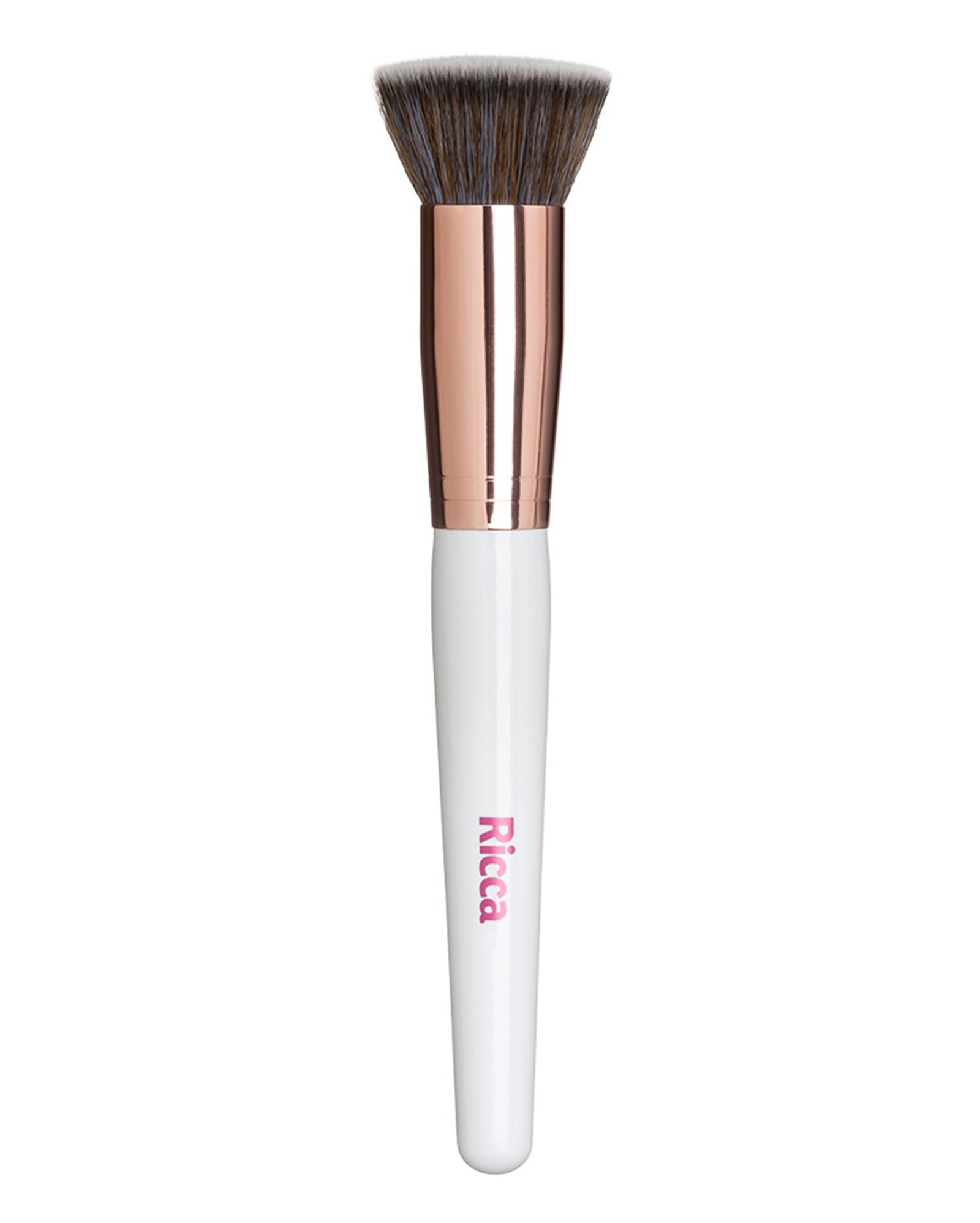 Pincel para bases e corretivos kabuki rosé gold | Ricca