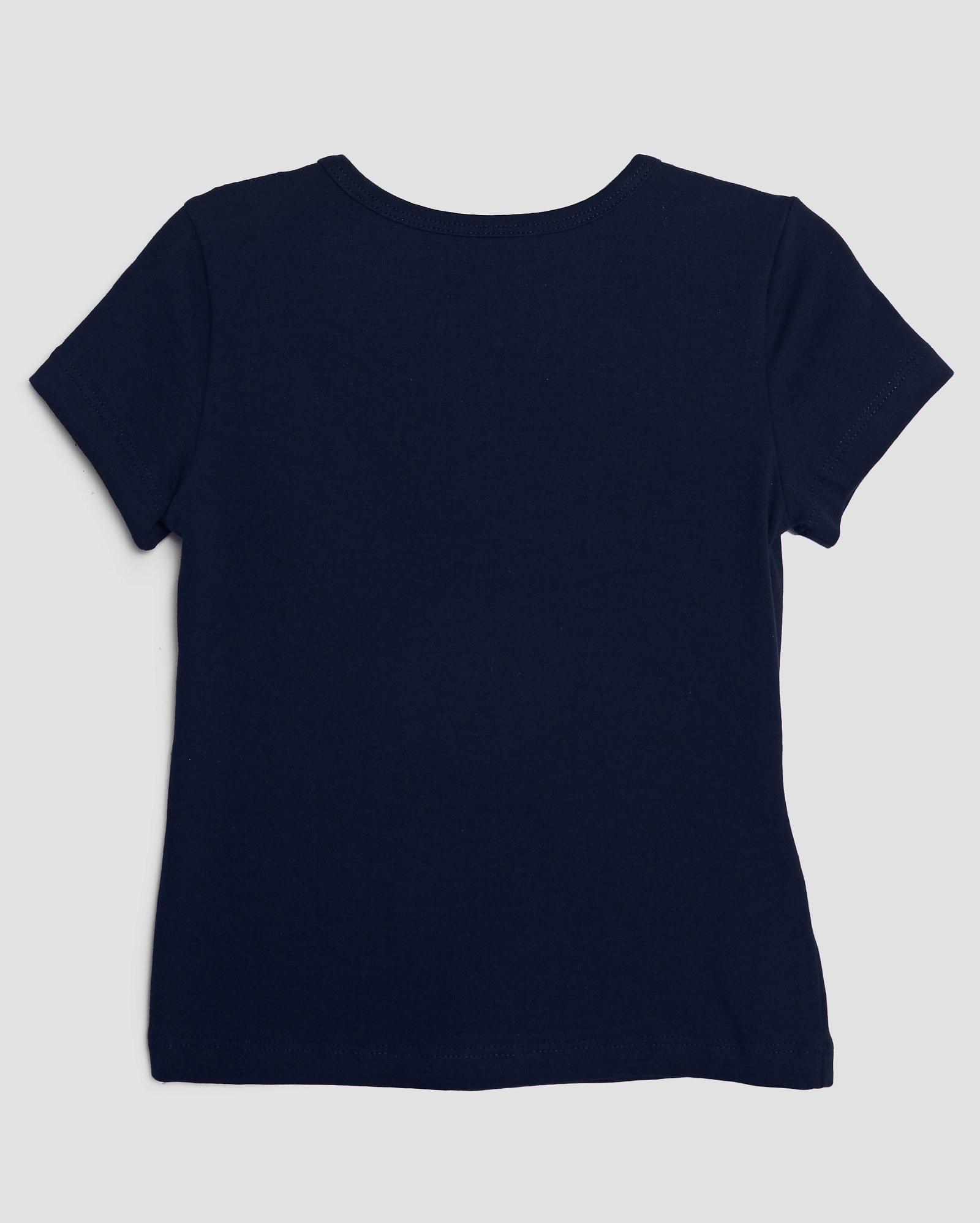 Camiseta infantil manga curta lisa 4-10A azul | Pool Kids