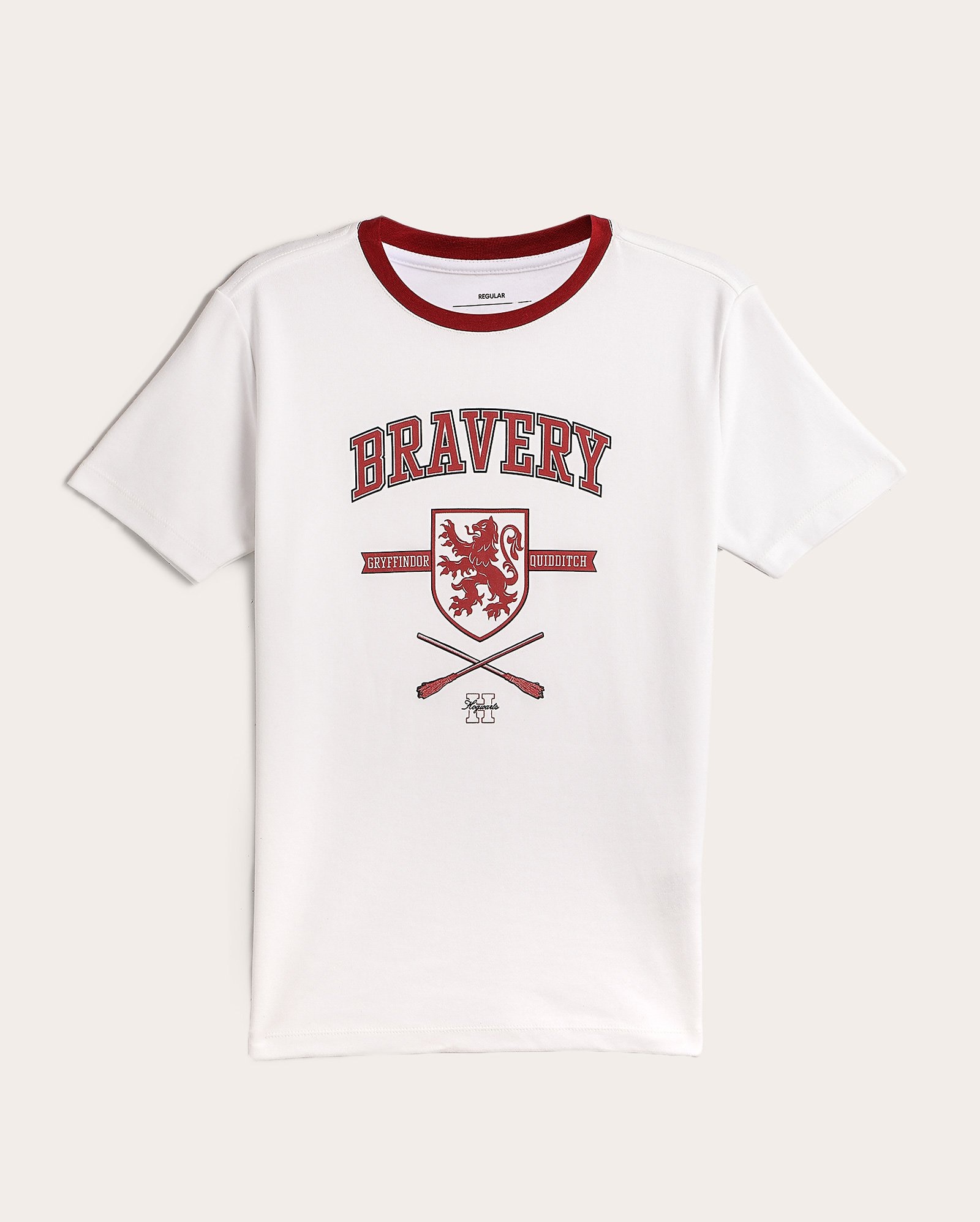 Camiseta juvenil regular Harry Potter Grifinória branca | Warner Bros.