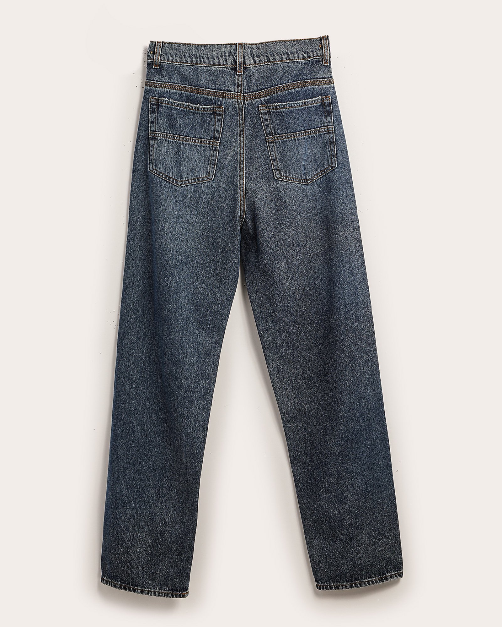 Calça jeans juvenil loose estonada denim médio - Jeans Médio | Pool