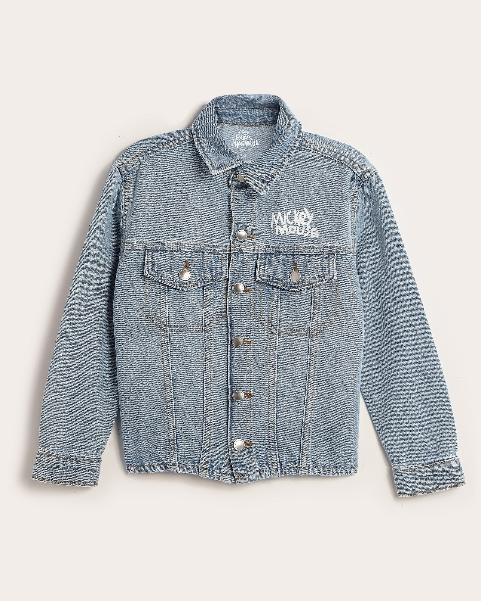 Jaqueta jeans infantil oversized Extraimaginário 2-10A denim claro | Disney