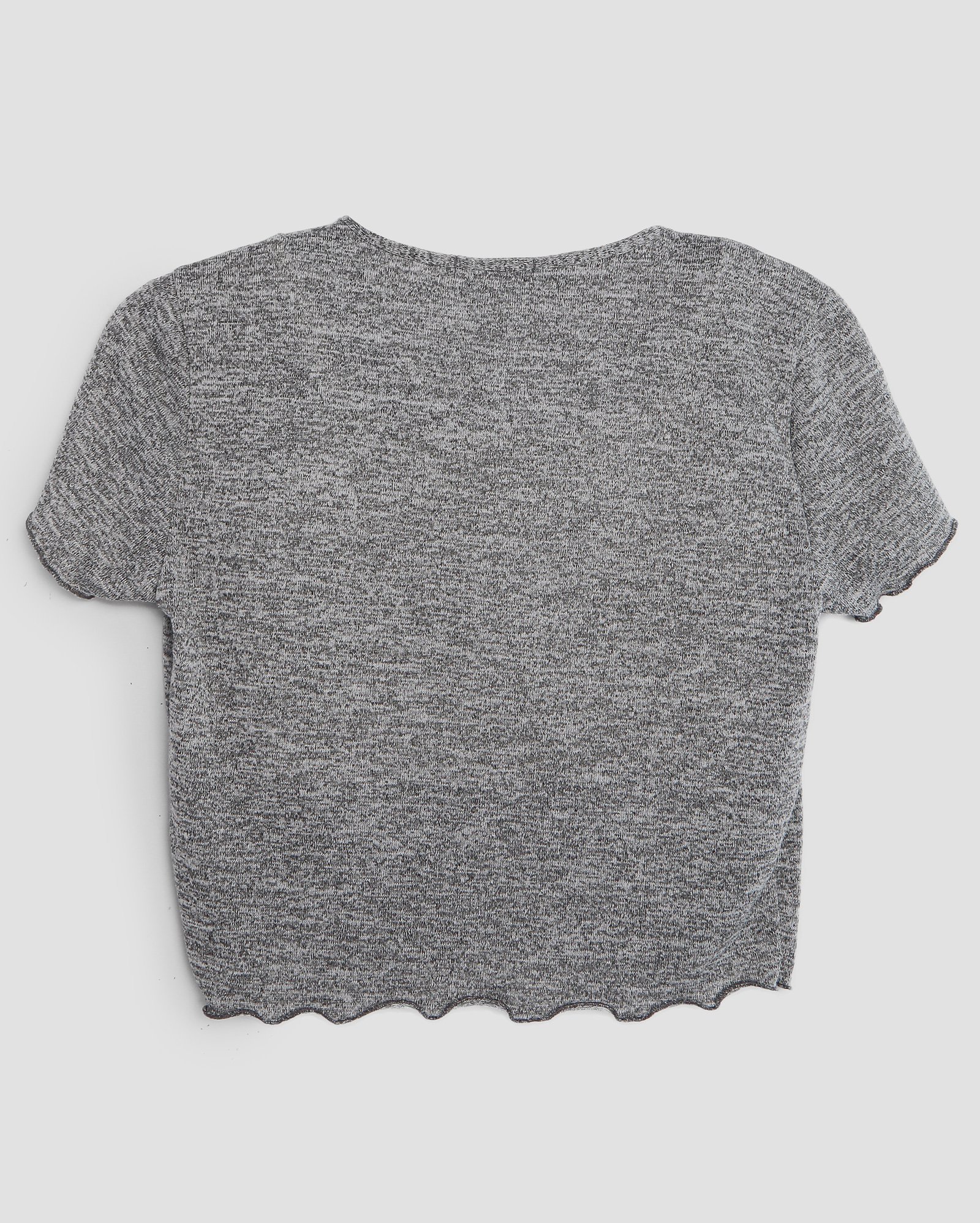 Blusa twin set cropped juvenil mescla com laço multicor | Pool 