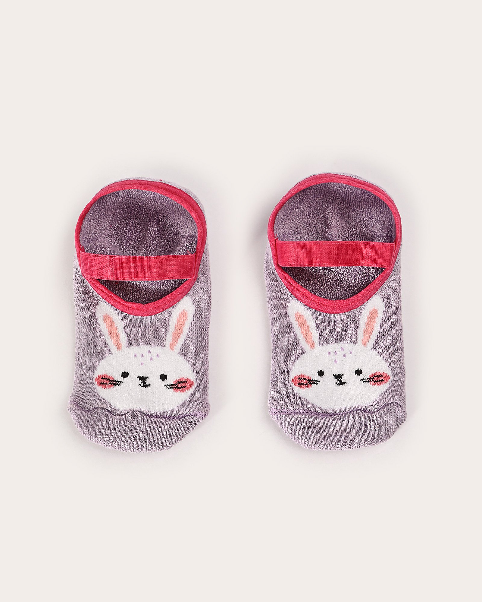 Meia infantil sapatilha estampa coelho lilás | Accessori by Riachuelo