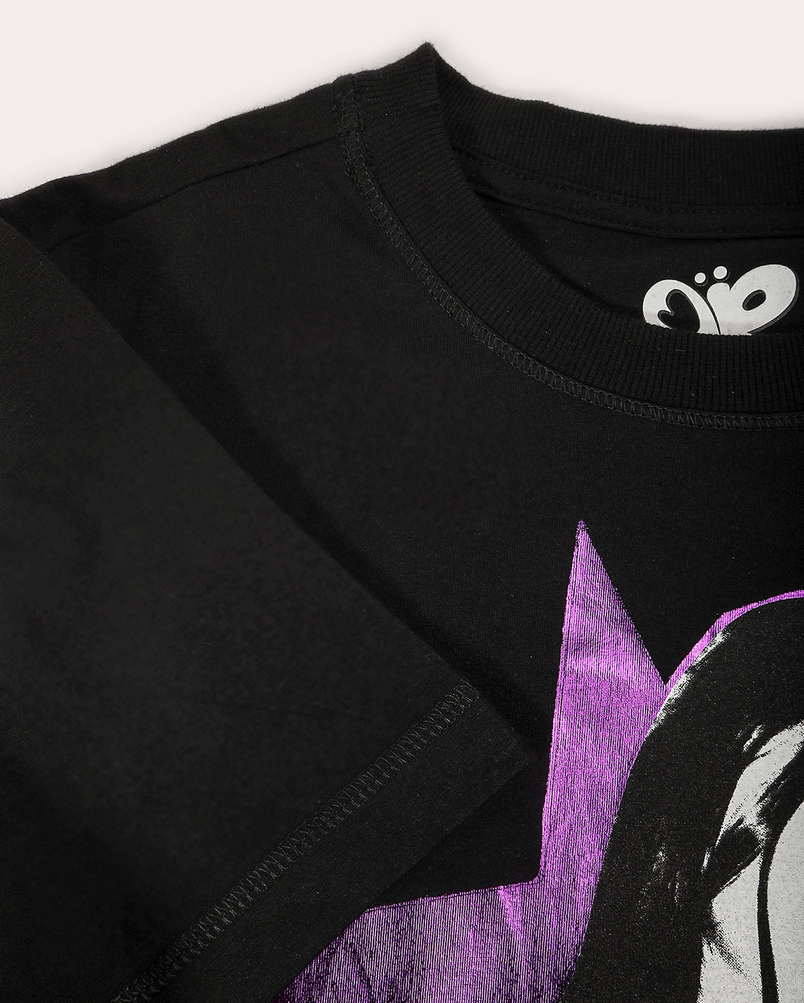 Camiseta juvenil alongada estampada preta | Olivia Rodrigo